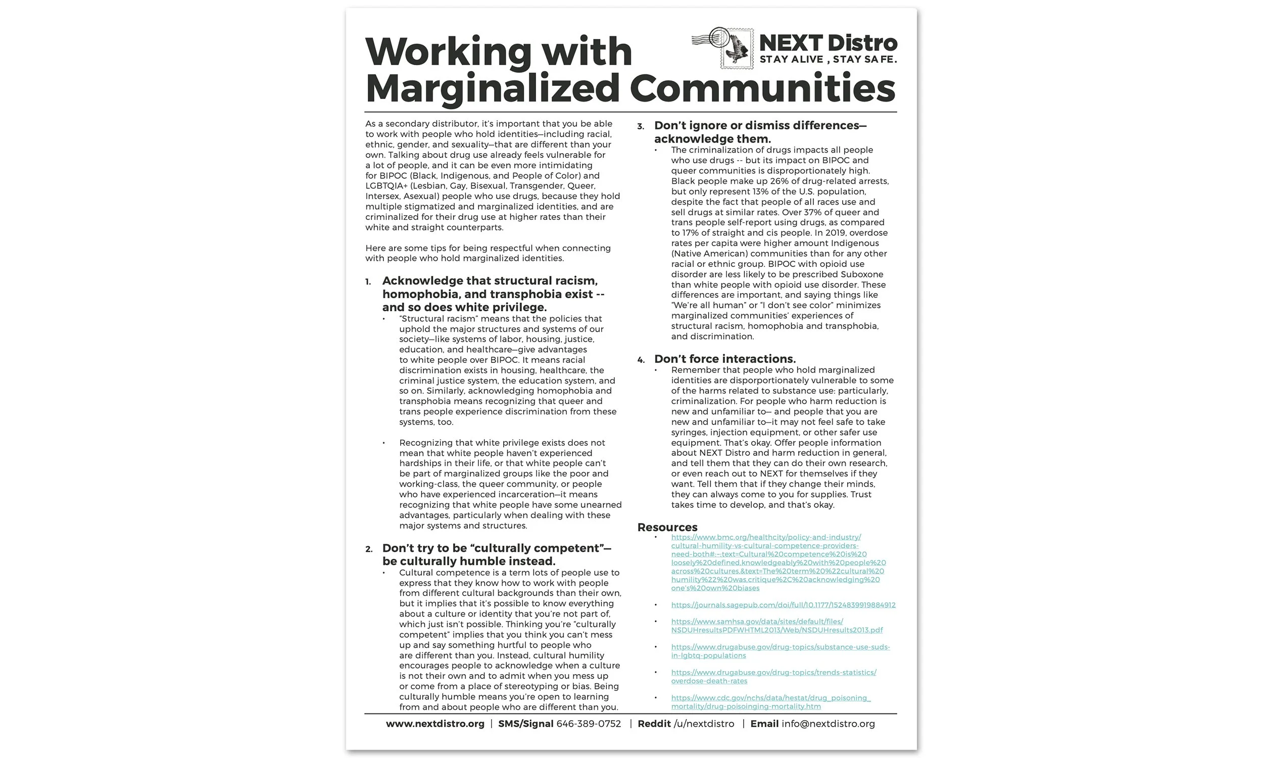 Working with Marginalized Communities
