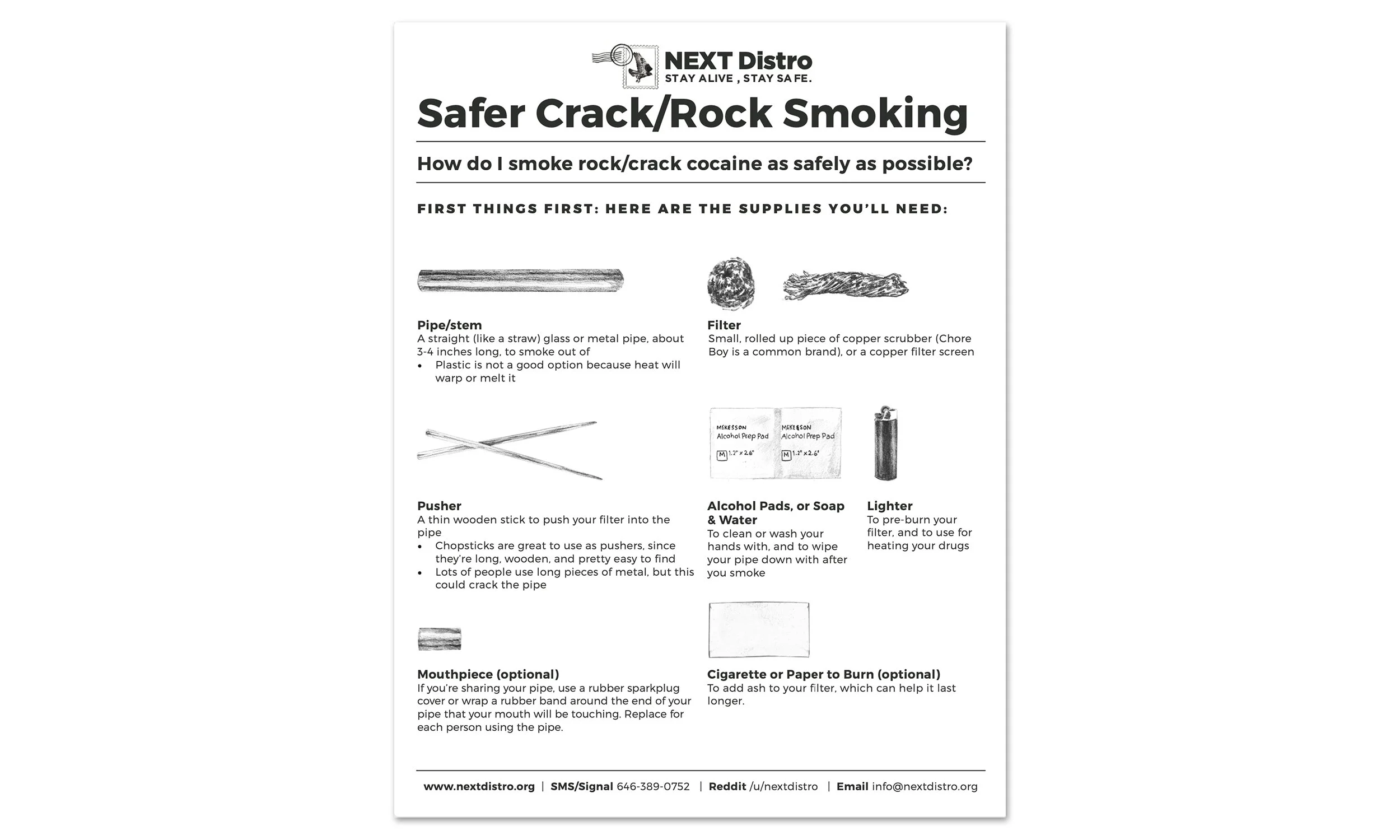 Safer Crack/Rock Smoking