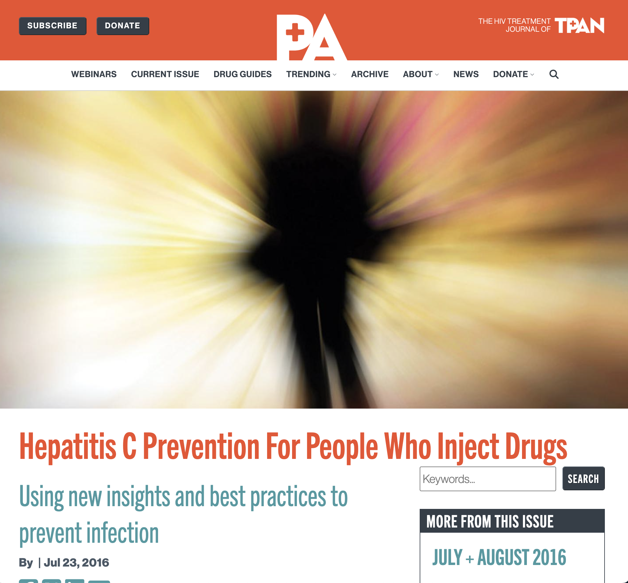 Hepatitis C Prevention For People Who Inject Drugs