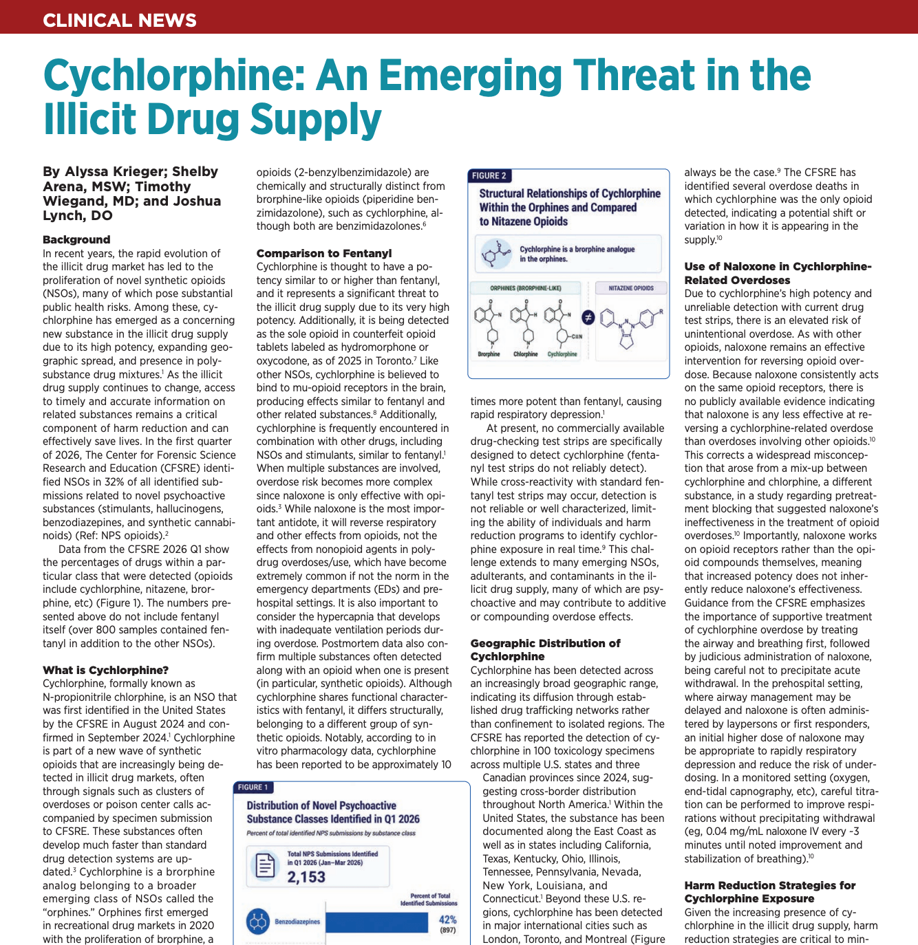 Cychlorphine: An Emerging Threat in the Illicit Drug Supply