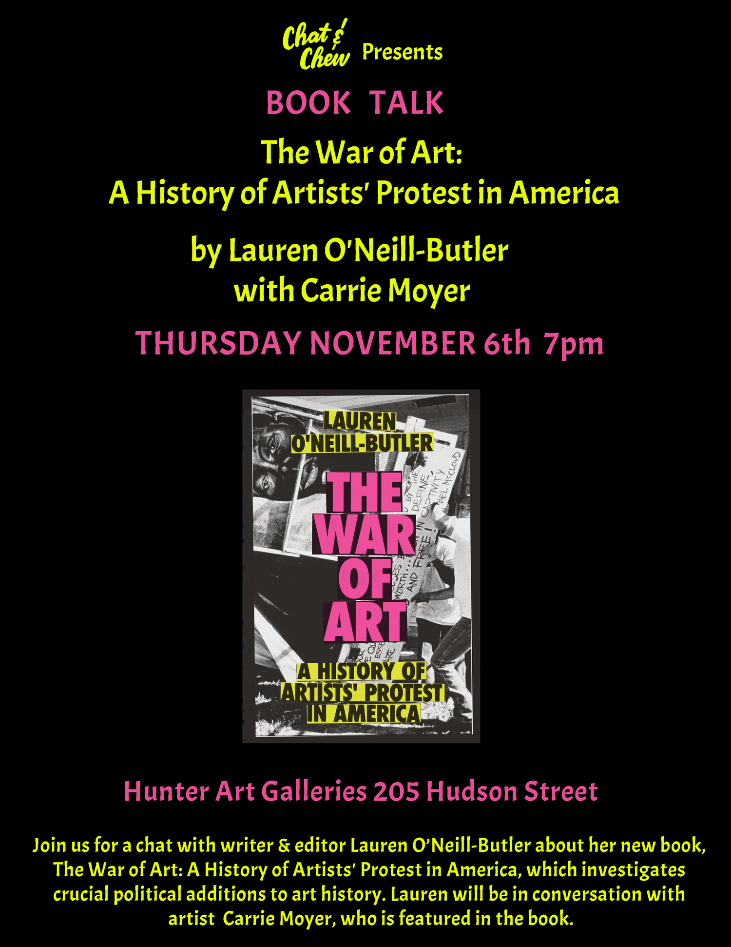 Book Talk with Lauren O'Neill-Butler & Carrie Moyer: The War of Art