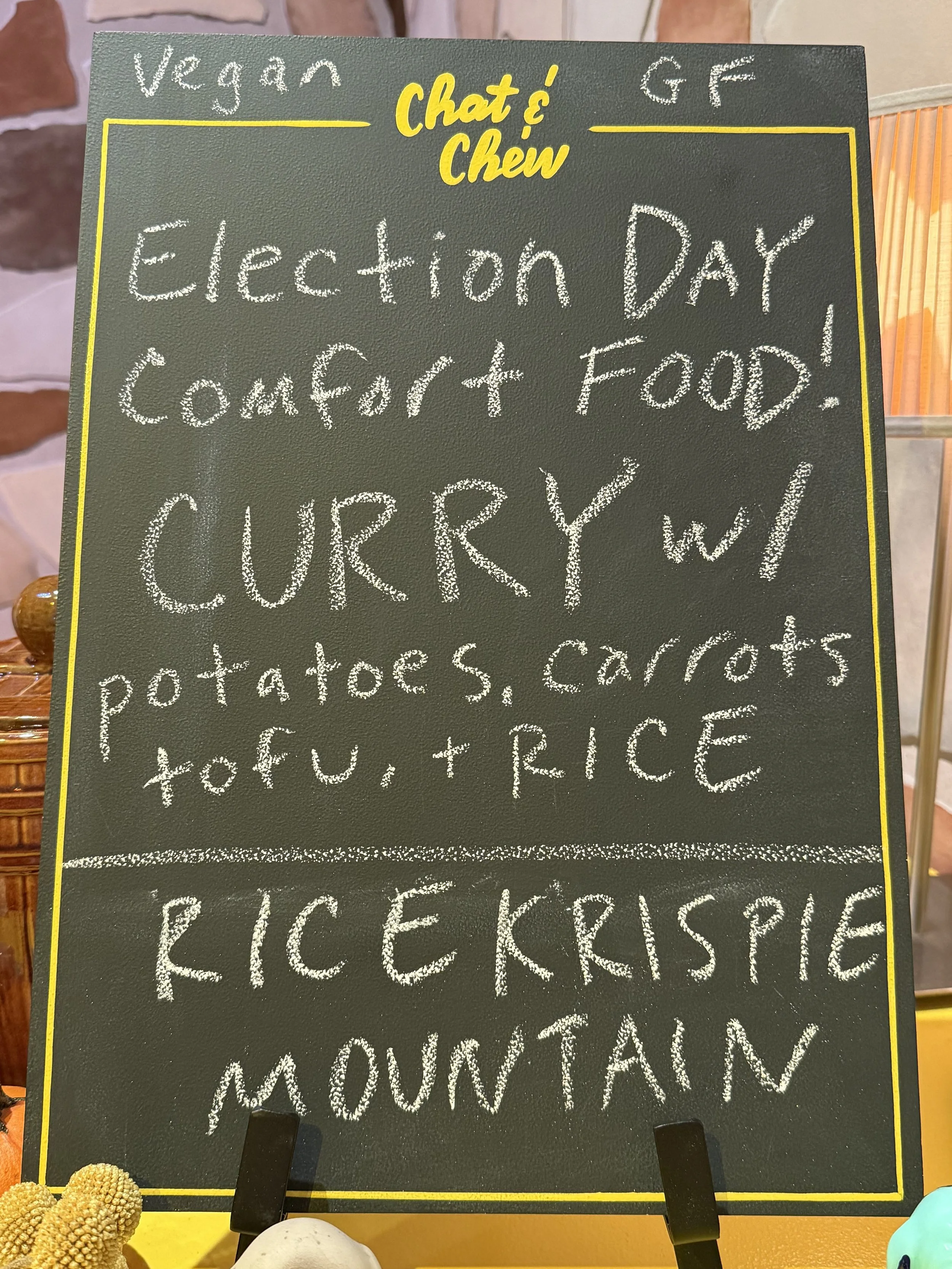  Chat &amp; Chew, a community gathering space modeled after a cozy local restaurant with free daily coffee and a free homemade lunch cooked and served once a week. 