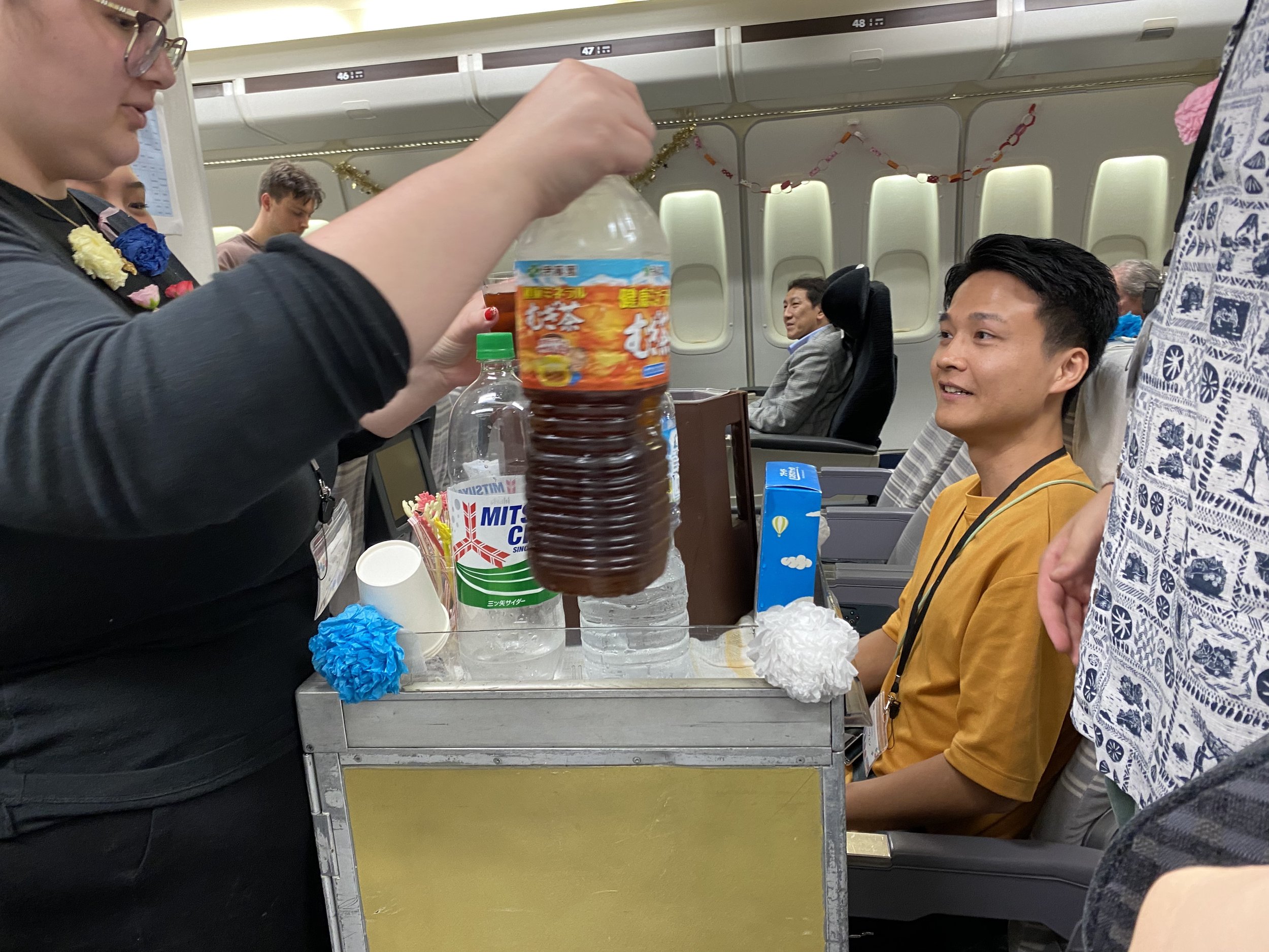 International students learn to be flight attendants