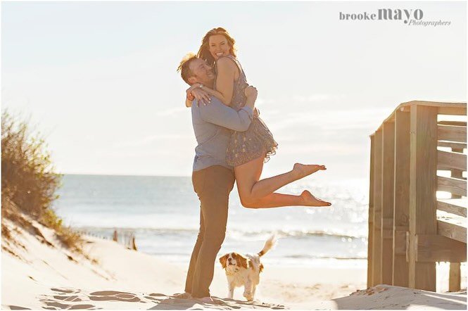 A gorgeous morning for frolicking on the beach with their #cavalierkingcharlesspaniel in Corolla, North Carolina!
.
.
.
#engaged #engagementphotos #engagementportraits #engagementshoot #shesaidyes #engagement #dog #dogsofig #instadog #dogsofinstagram