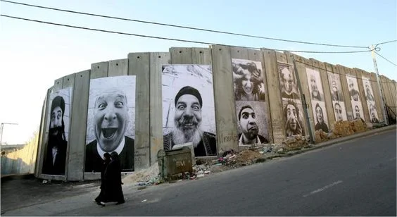 28 Millimeters, Face2 Face - Separation Wall, Palestinian Side In Bethlehem, JR, March 2007