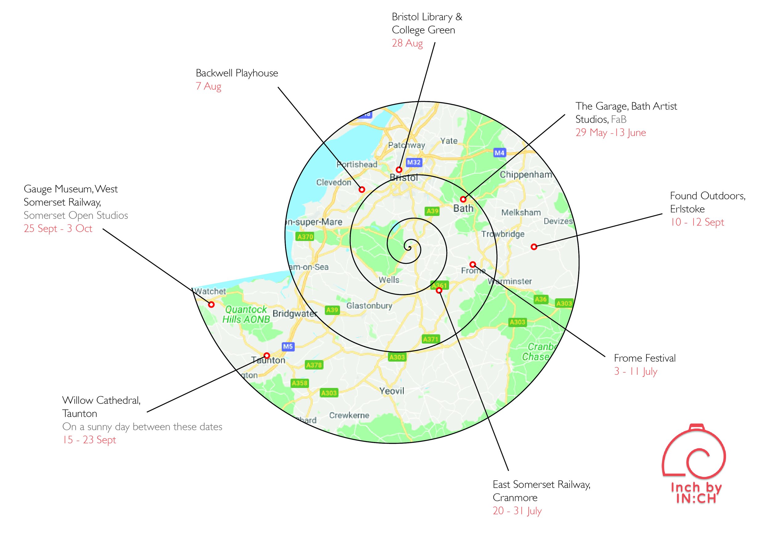 Inch by IN:CH map with dates