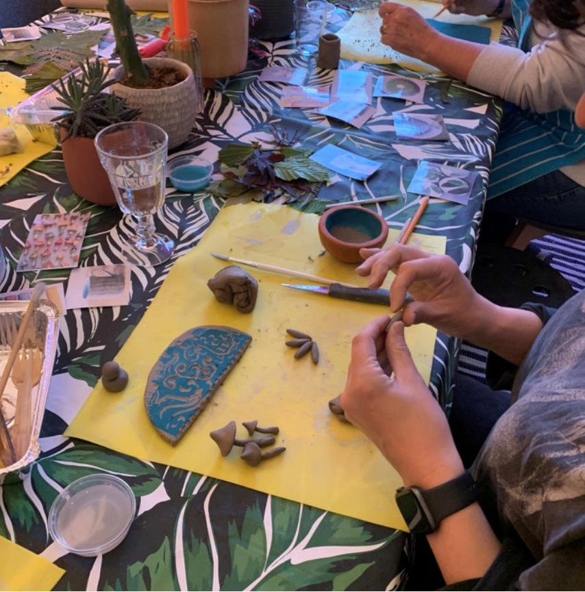 Air drying clay workshop with Lorna Bode
