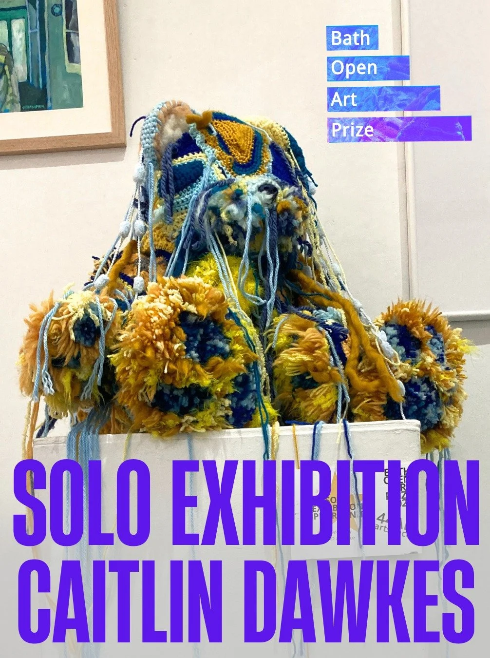 🤩 CAITLIN DAWKES WINS THE SOLO EXHIBITION OPPORTUNITY 🤩
Textile sculpture 'Giant' by @cail.tin has been selected by the @studio44ad team for the Solo Exhibition Opportunity in the Bath Open Art Prize 2025.

Dawkes writes about her work: &quot;Handm