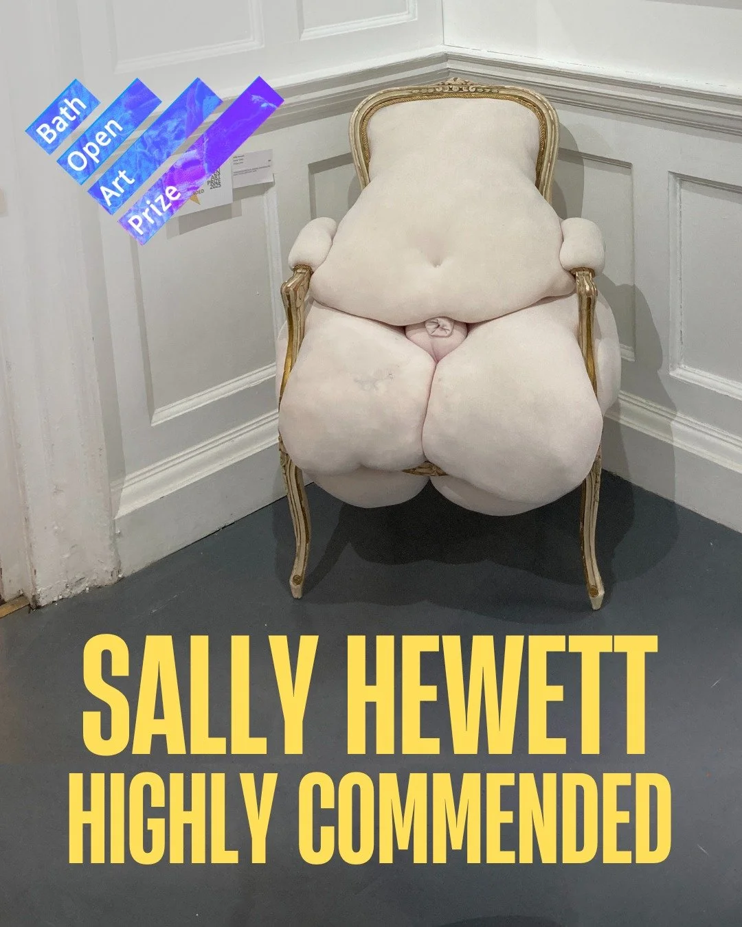 ππ½ Highly Commended: Sally Hewett π½π
Artist Sally Hewett has been awarded a Highly Commended mention by judges Dr. Lucy Gundry and Patrizia Ribul for her sculptural work 'Louis' Chair', which you might describe as cumbersome...
Stitch and embroi