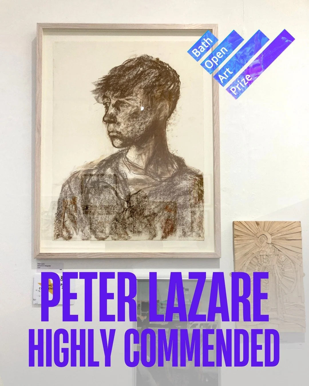 ππ½ Highly Commended: Peter Lazare π½π
This pastel drawing by Peter Lazare has been awarded a Highly Commended mention  by this year's judges Patrizia Ribul and Dr. Lucy Gundry.
Peter Lazare, who works primarily with the human figure chose a model