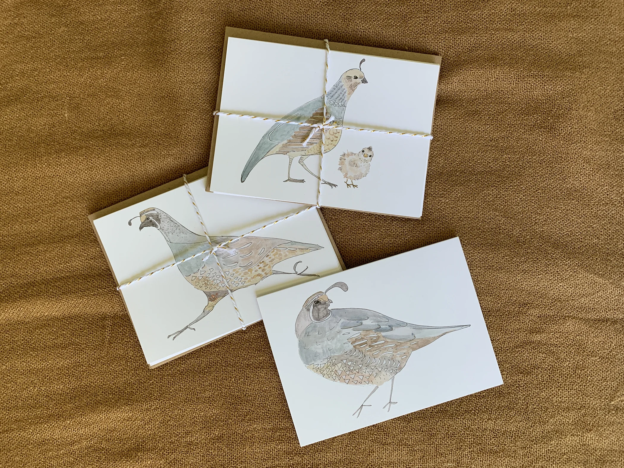 California Quail Greeting Cards