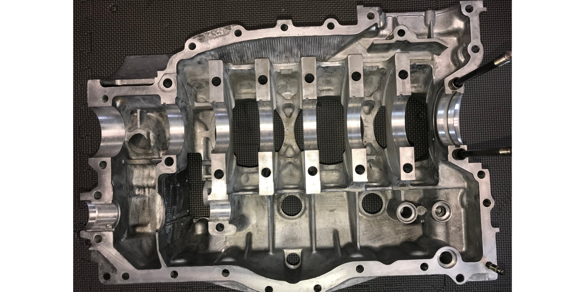 After - Aluminum Engine Case Cleaning