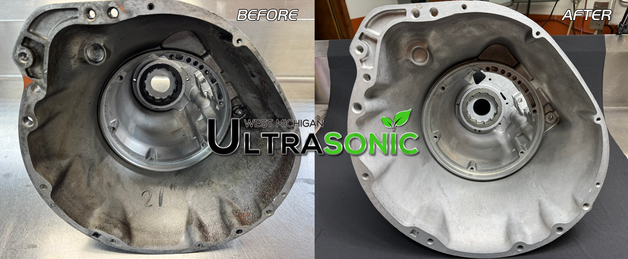VaporHoning_Dodge_Aluminum_TransmissionHousing_Front_Before_After.png