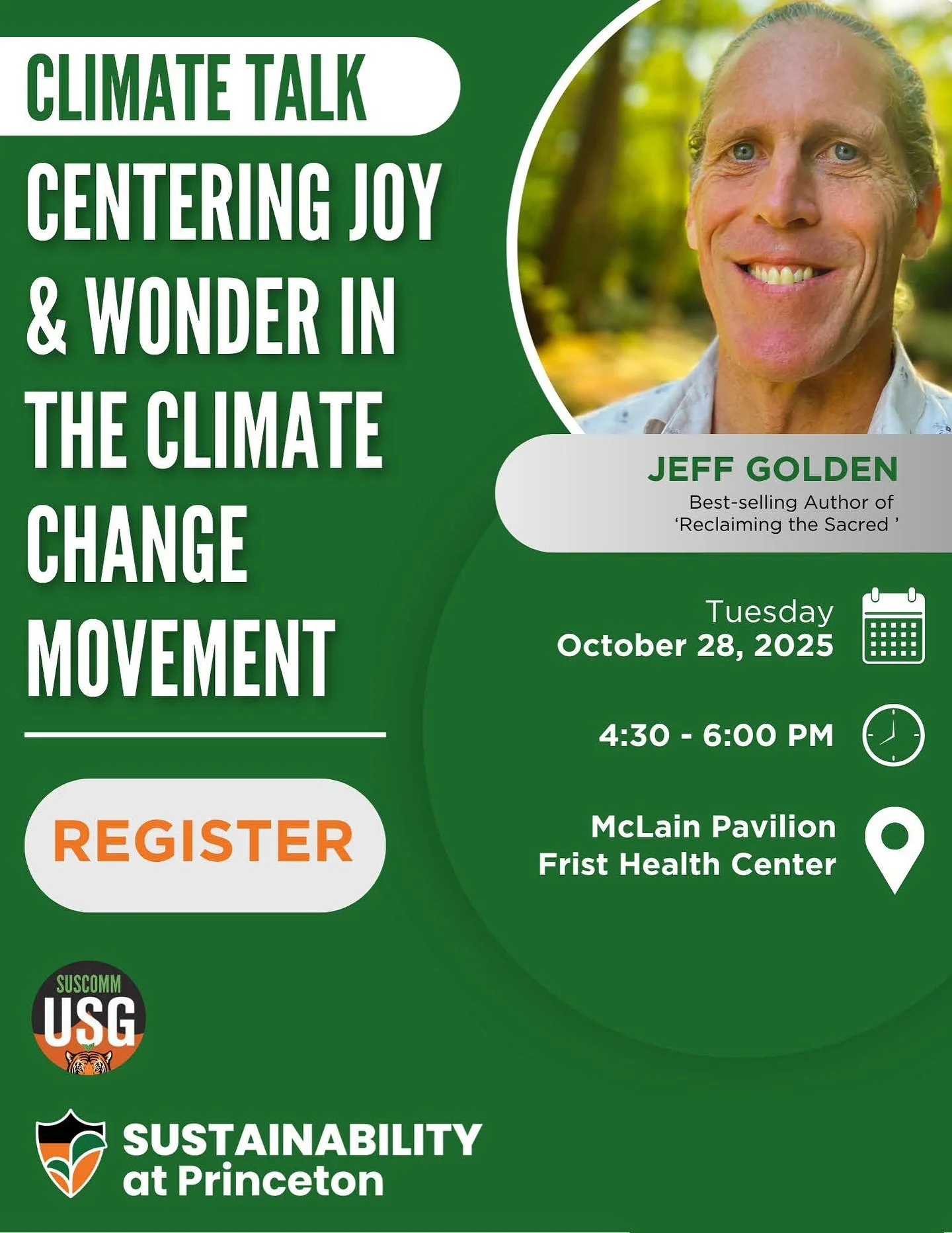 RSVP at the link in our bio to attend the “Centering Joy and Wonder in the Climate Movement” workshop on October 28th from 4:30 - 6:00 P.M. at McLain Pavilion (Frist Health Center)!
If you’re interested in learning about how to cen