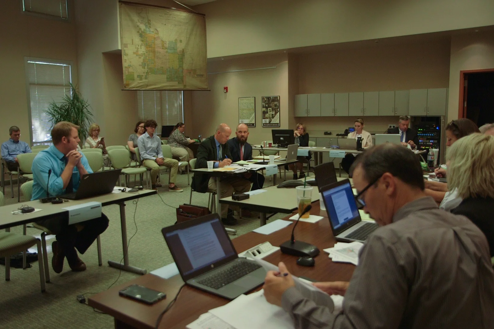 Utah Rivers Council staff present their case to the State Records Committee on August 9, 2018