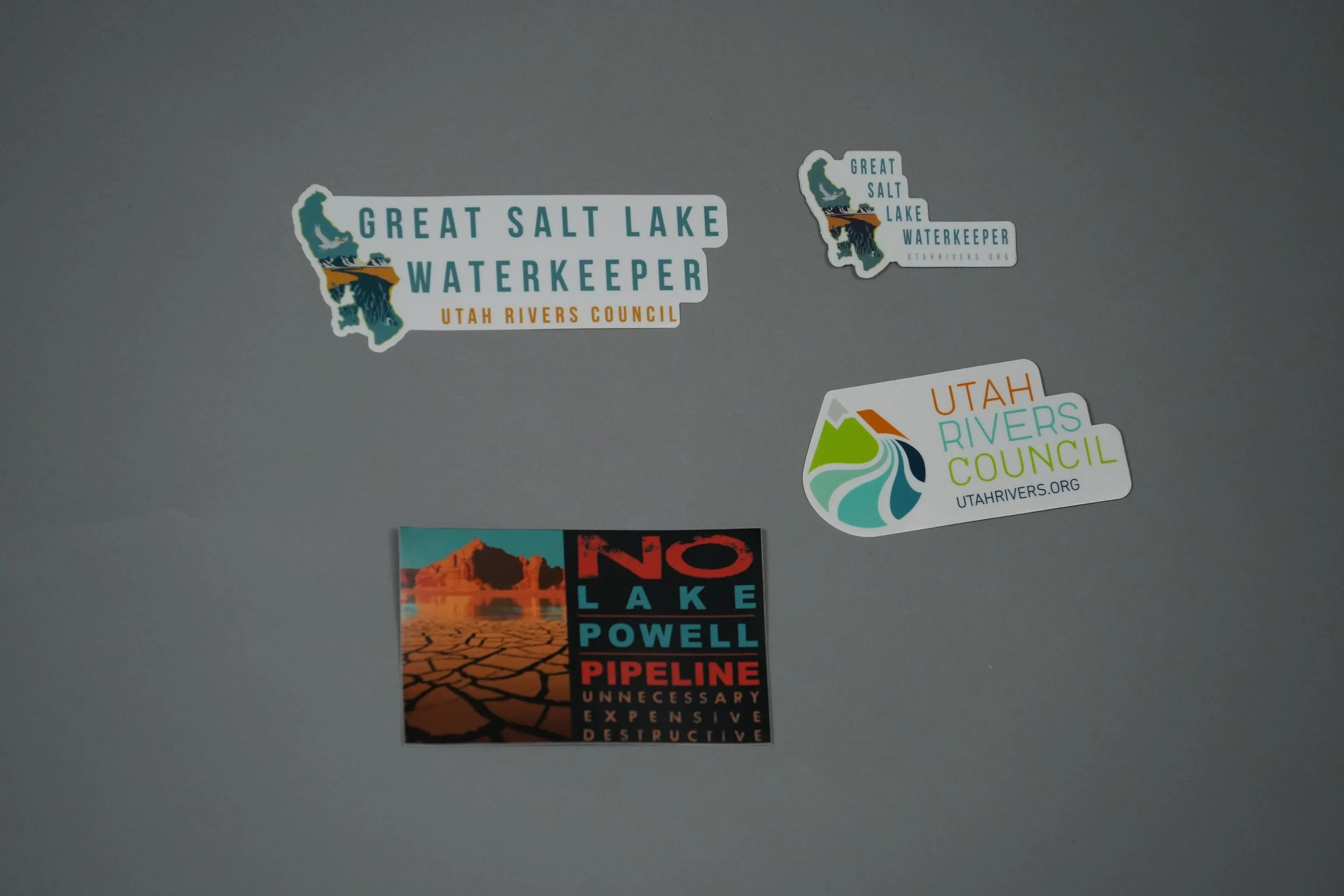 Utah Rivers Council and Great Salt Lake Waterkeeper Stickers