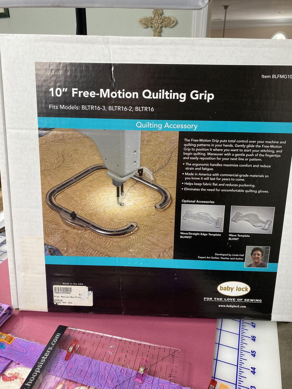 Grip & Stitch™ free motion quilting disks
