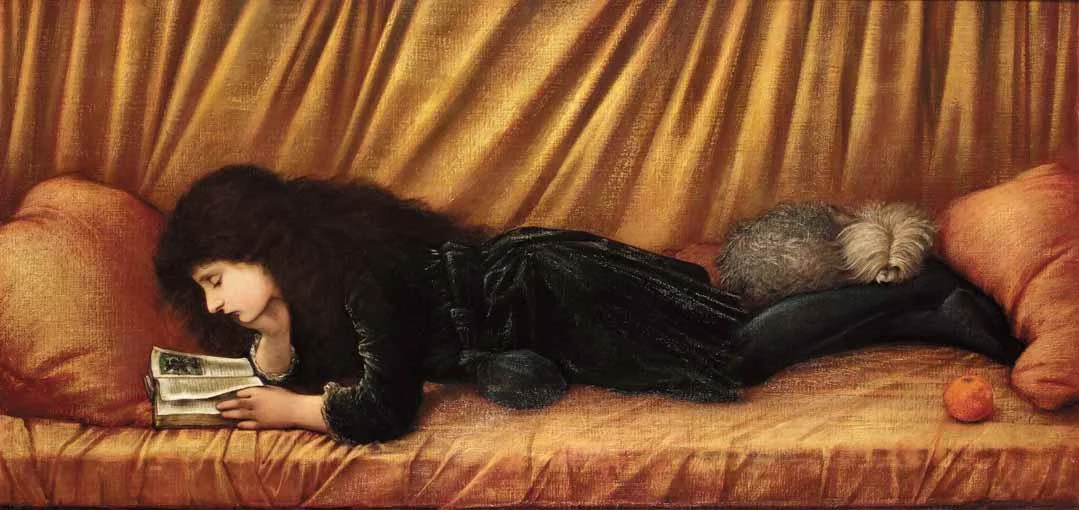 “Portrait of Katie Lewis,” Edward Burne-Jones (1886)