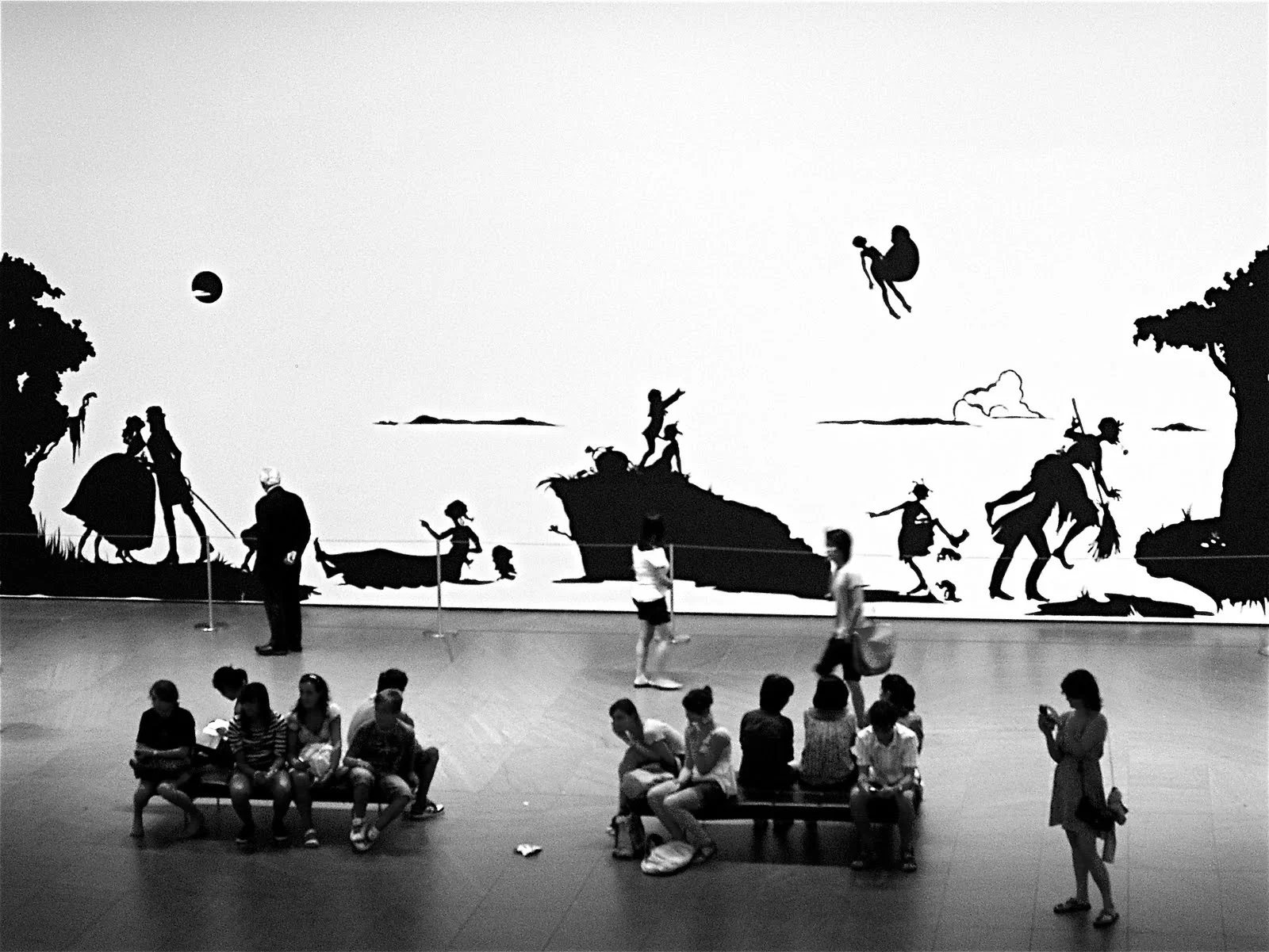 Kara Walker, “Gone, An Historical of a Civil War as it Occurred Between the Dusky Thighs of One Young Negress and Her Heart,” (1994).