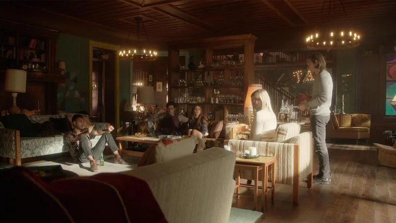 Still from The Magicians, featuring the eccentric cottage where students reside during their studies.