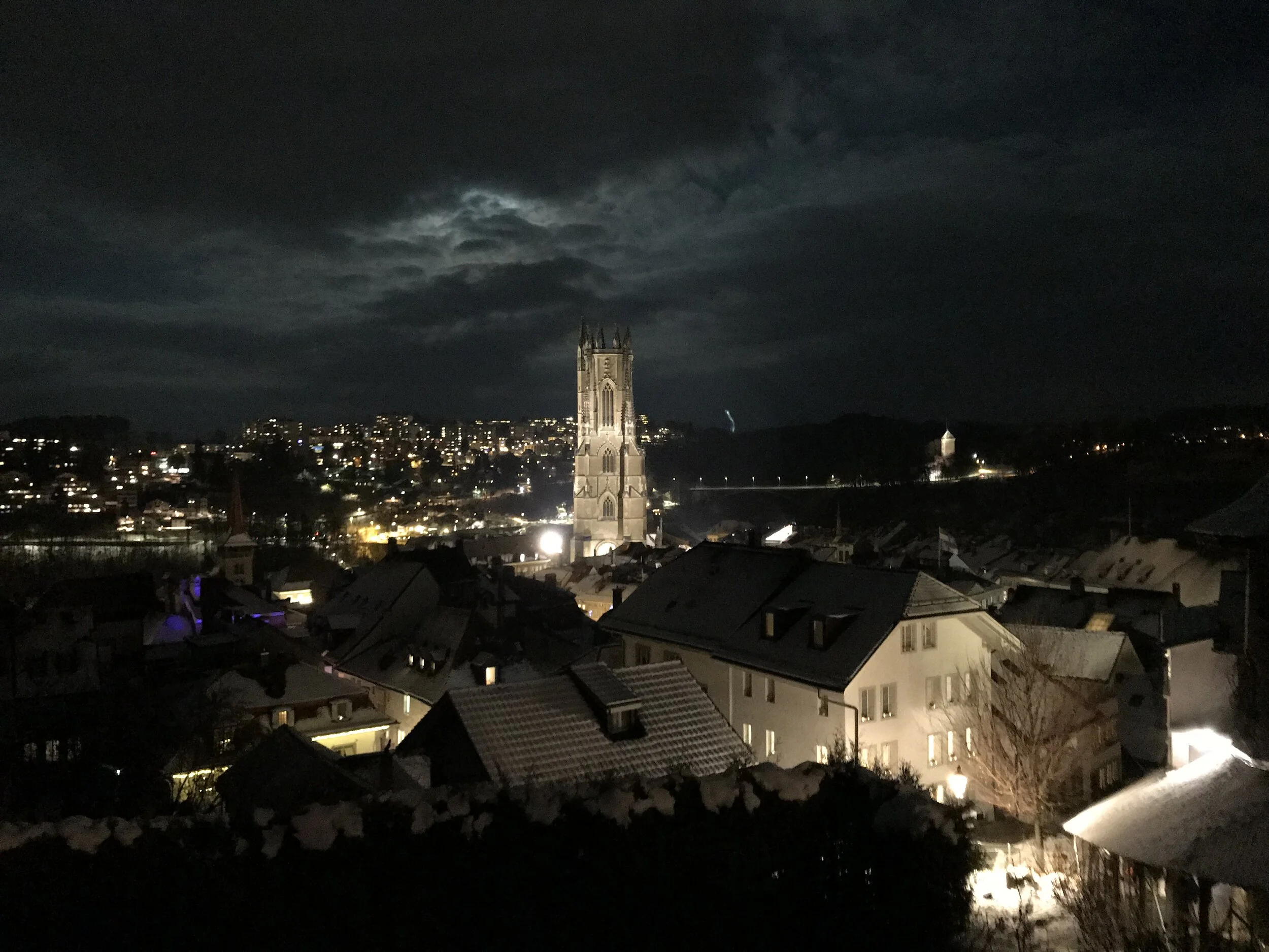 Fribourg the night of Saint Nicolas, 2017. Photo by Olivia Gündüz-Willemin.
