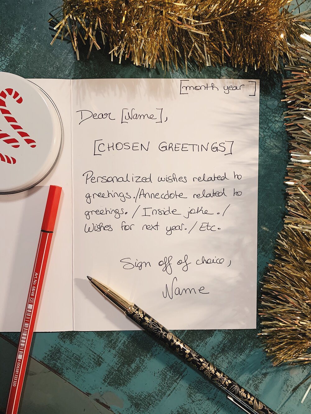 How To Write A Holiday Card — The Attic On Eighth