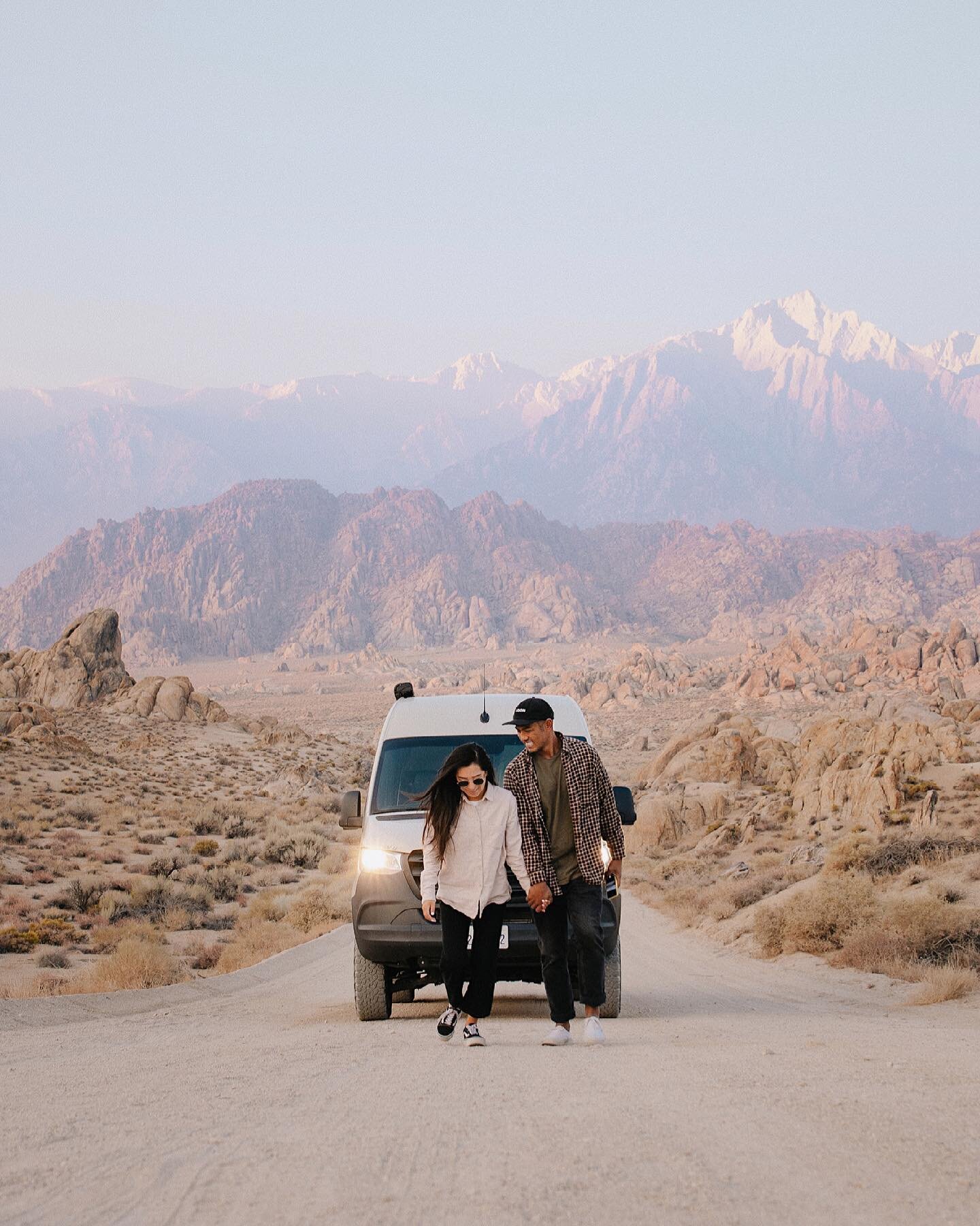 Missing our elopement road trip in the @my_roadventures van! It was extremely smoky from the fires during our trip but we still made the most out of it!