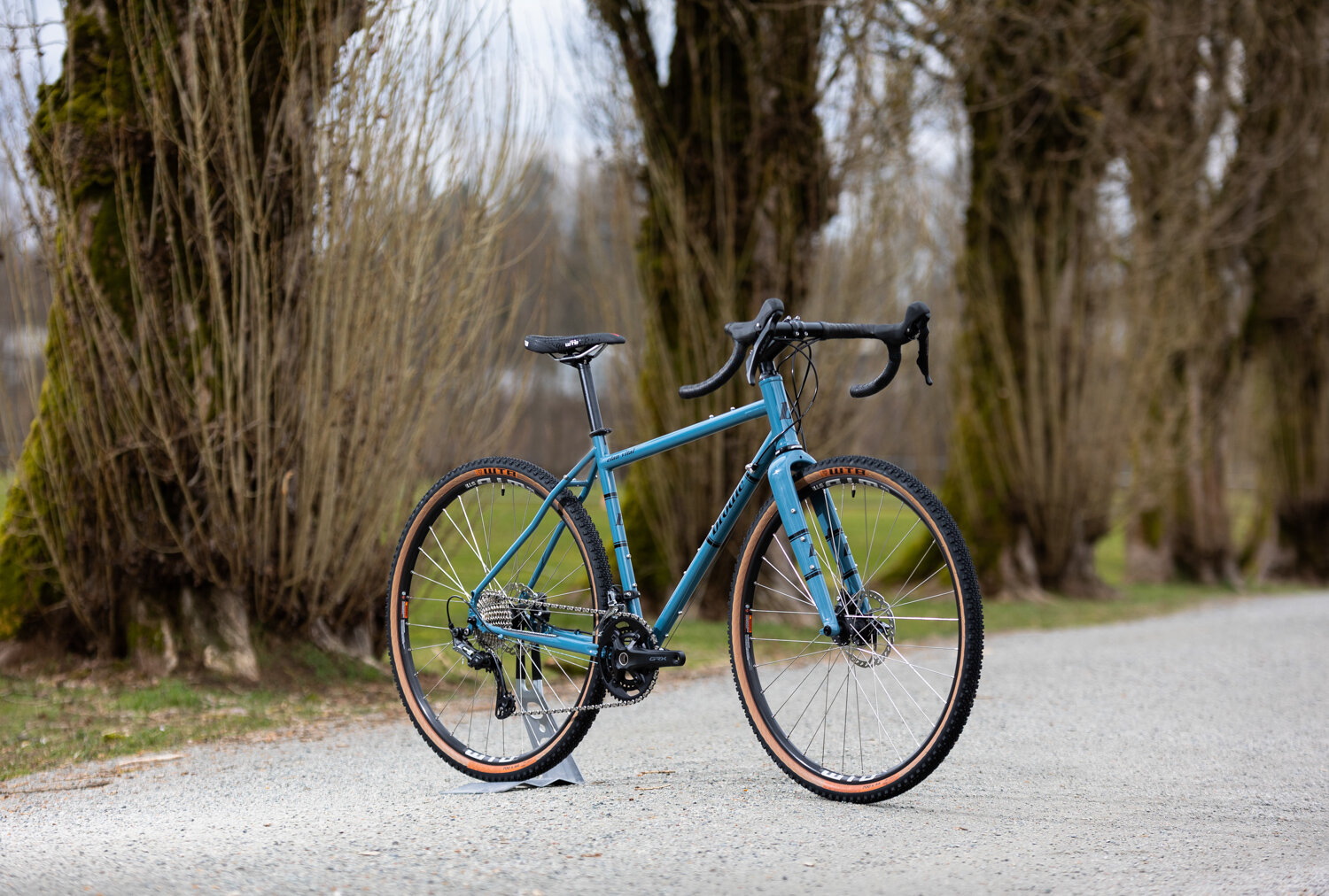 Blue Elan Vital on a rural gravel road