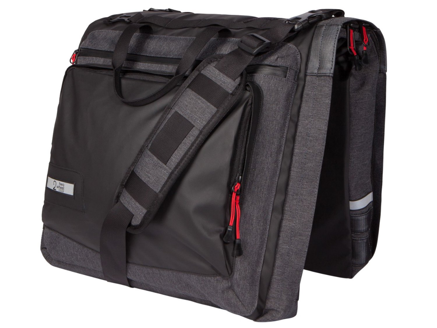 Two Wheel Gear - Classic 3.0 Garment Pannier - Graphite Grey - Bike Suit Bag-front-closed-notrunk.jpg