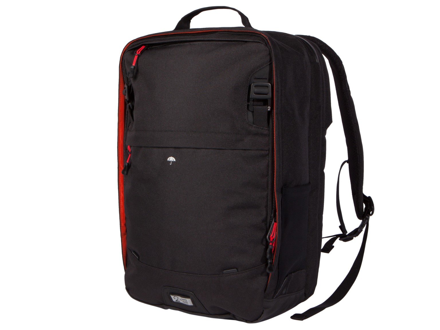 Two Wheel Gear - Pannier Backpack PLUS - Black-front-closed.jpg