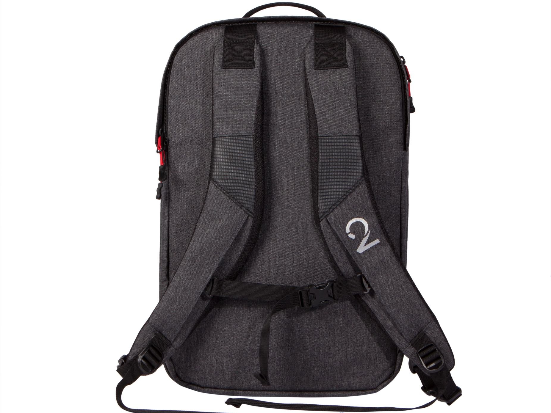 Two Wheel Gear - Pannier Backpack PLUS - Graphite Grey-back-straps.jpg