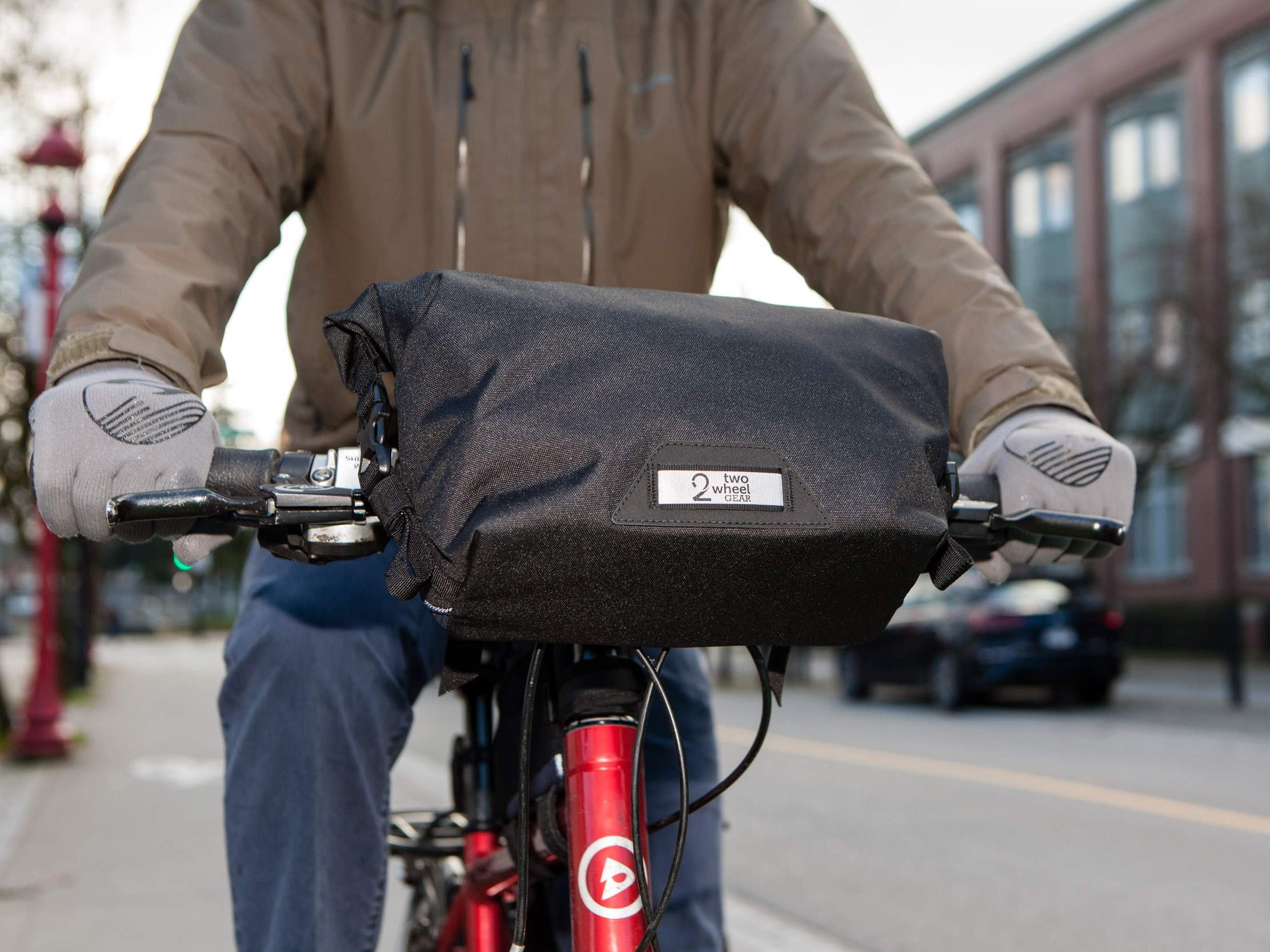 Two Wheel Gear - Dayliner Mini Handlebar Bag - Black - On Bike.jpg