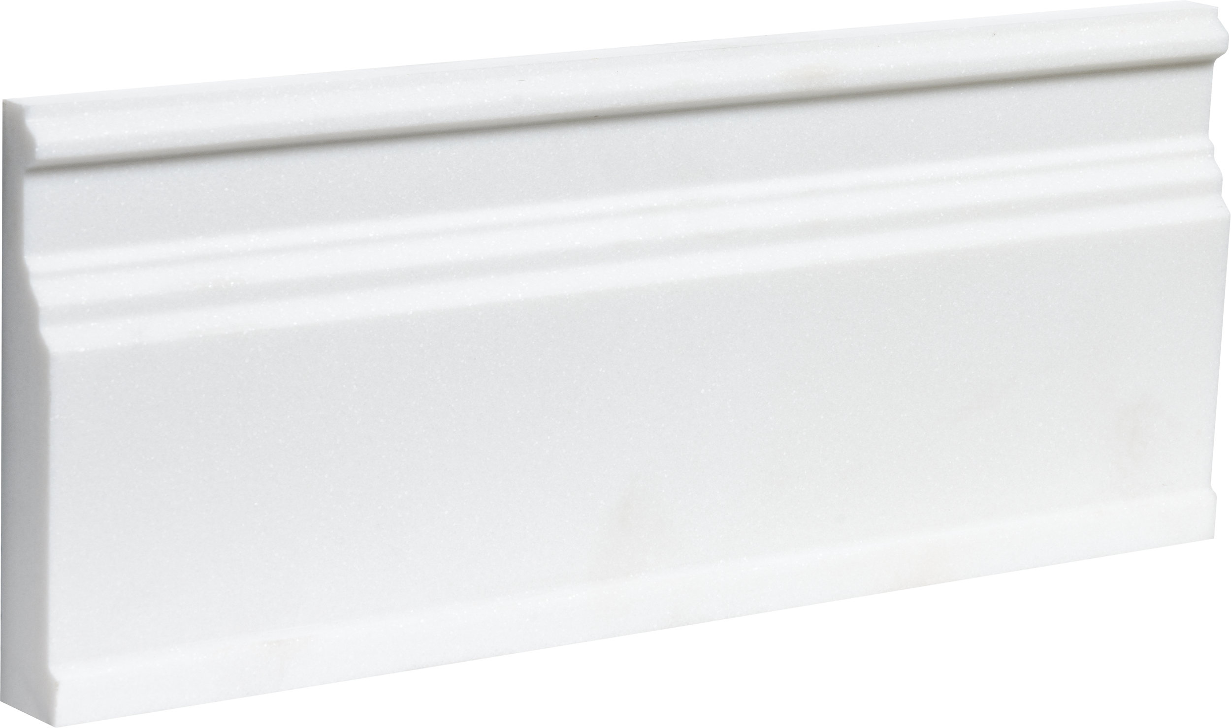 ML00773 aspen white honed modern base molding 5 1/16”x12”x15/16