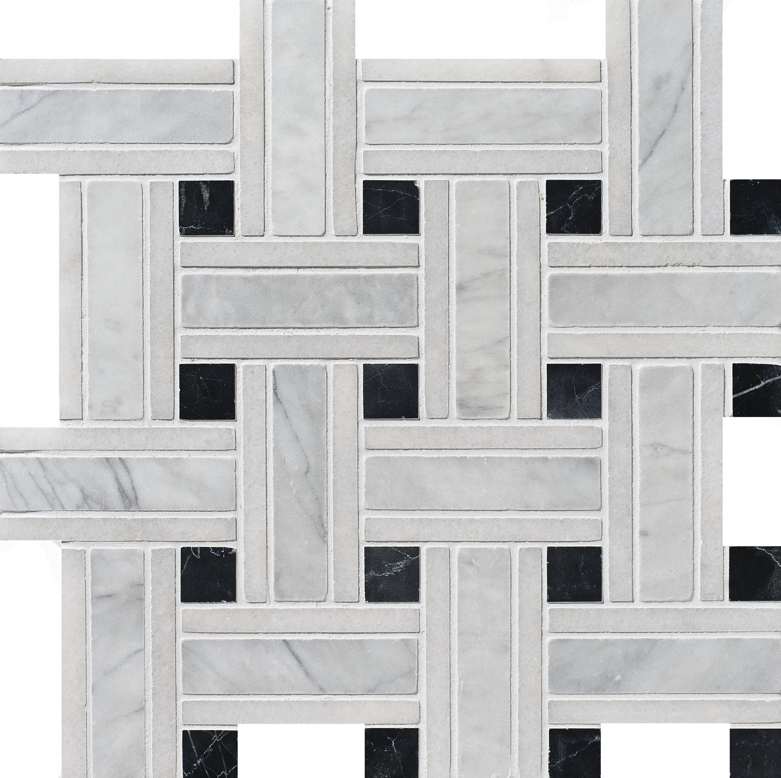 MS01163 avenza modern honed lattice mosaic 12”x12”x3/8” sheets