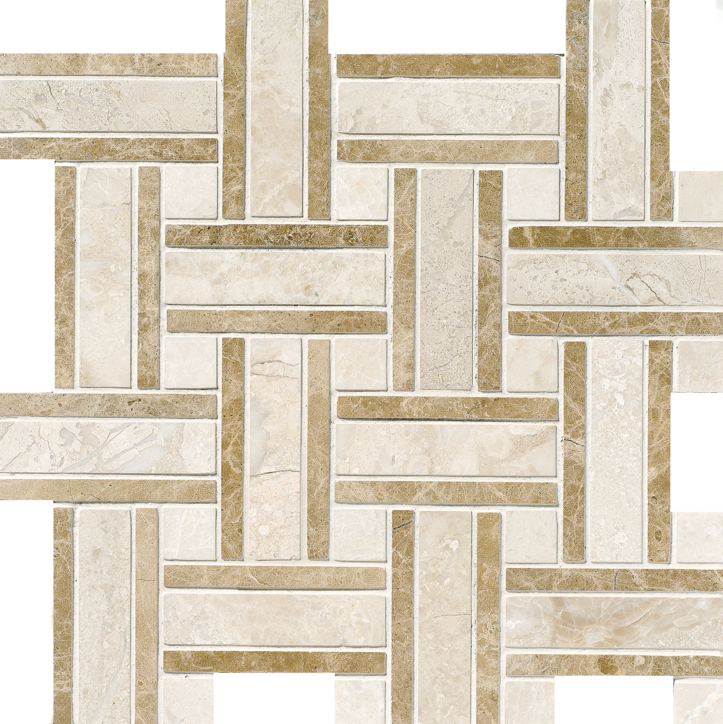 MS01174 diana royal modern polished lattice mosaic 12”x12”x3/8” sheets