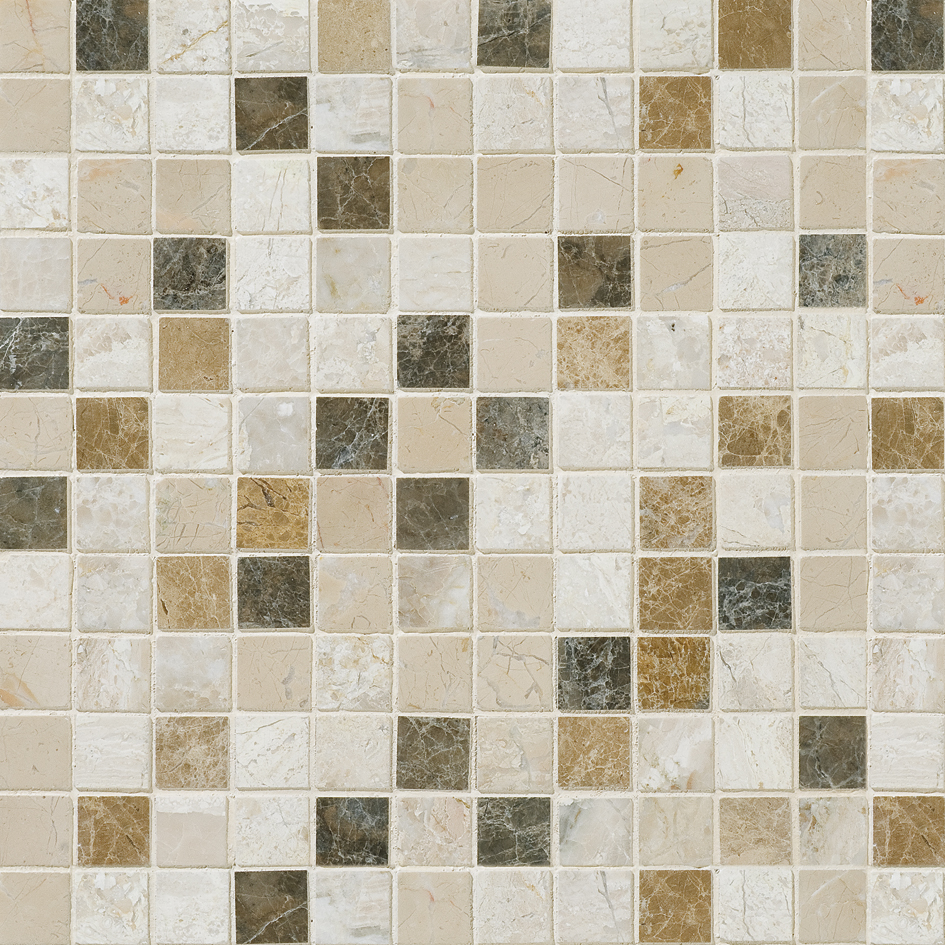 MS01011 milano blend polished 1”x1” 12”x12”x3/8” sheets