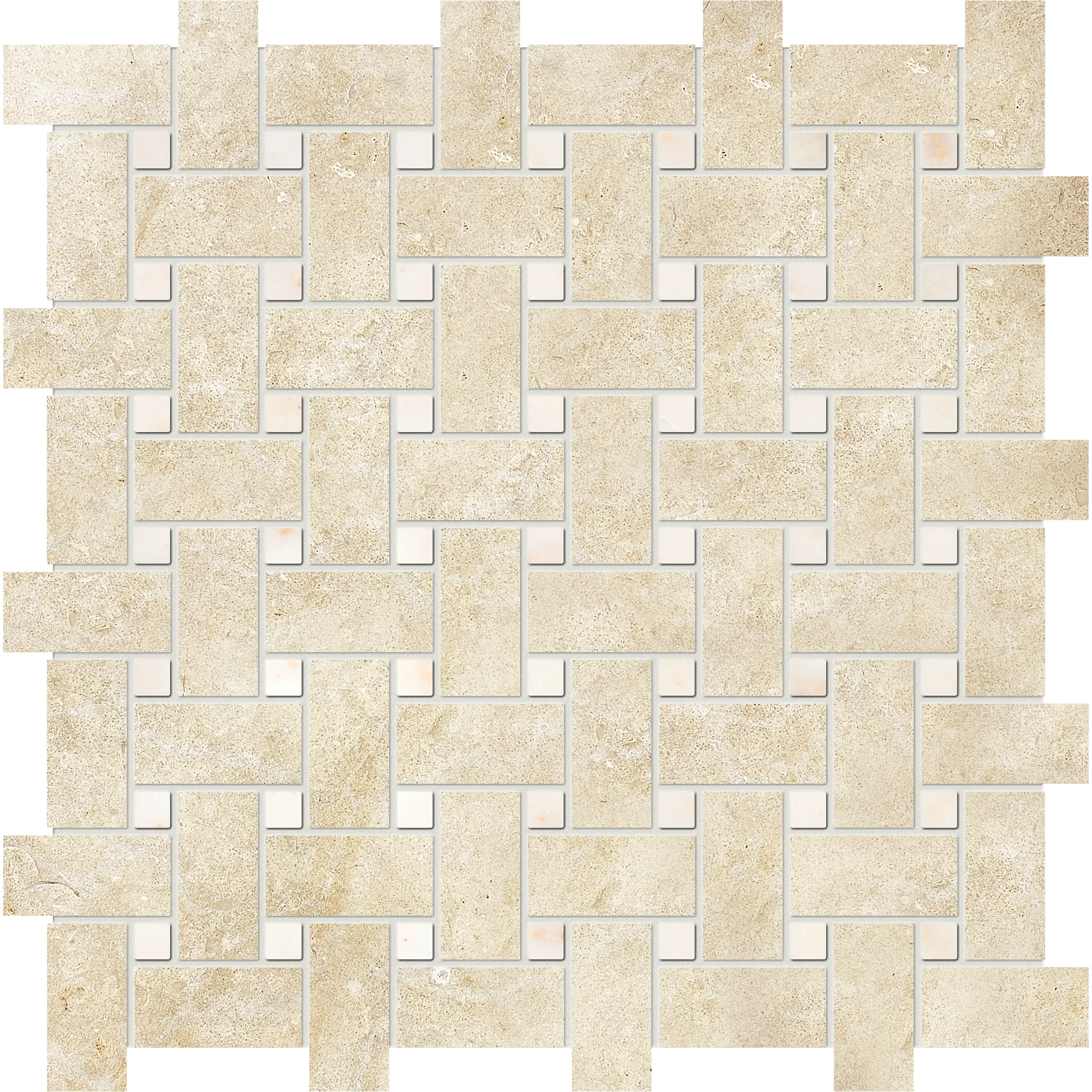 MS00824 casablanca & afyon sugar honed basket weave 1”x2” 12”x12”x3/8” sheets