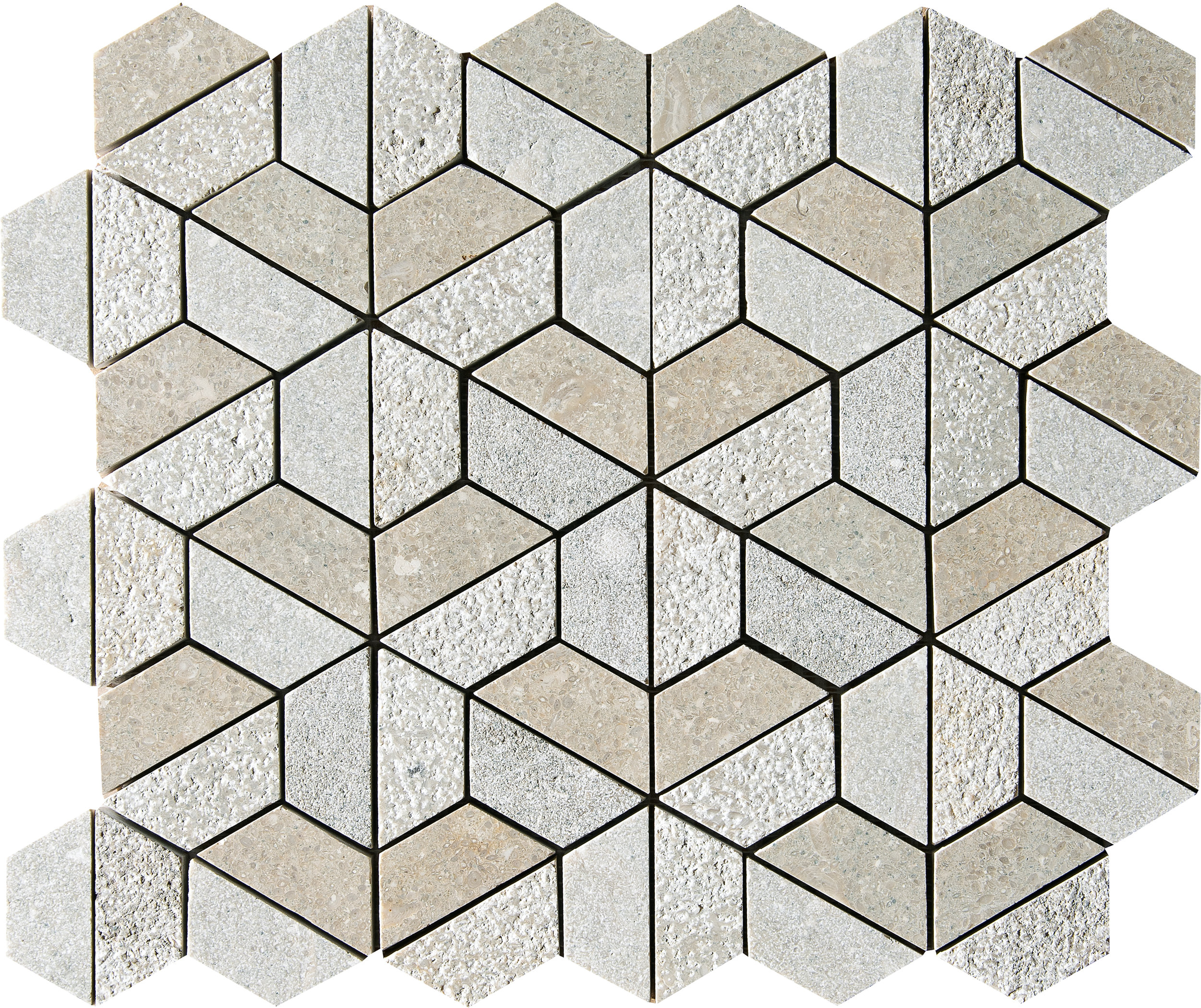 MS01273 olive green 3d hexagon textured 3/8” mosaic 10 3/8”x12”x3/8”