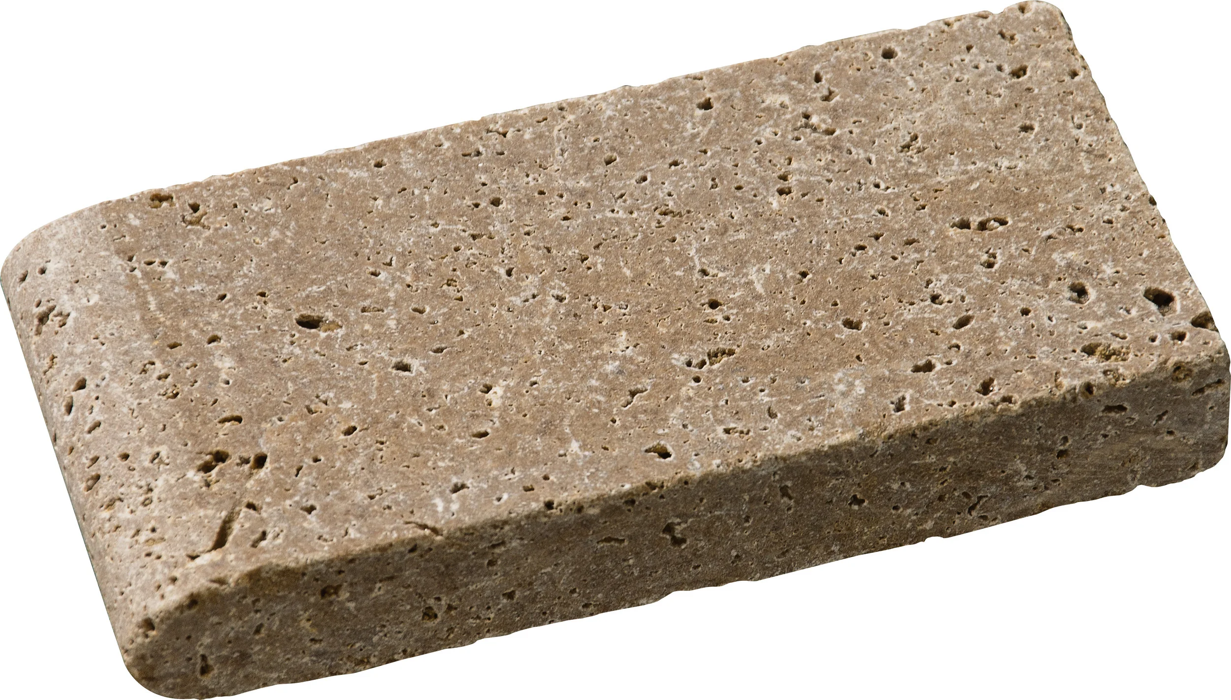 SP00339 *(S.O.) walnut dark tumbled pool coping 4”x8”x1 3/8”