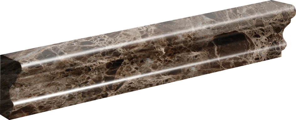 ML90027 emperador dark polished andorra molding 2”x12”x1”
