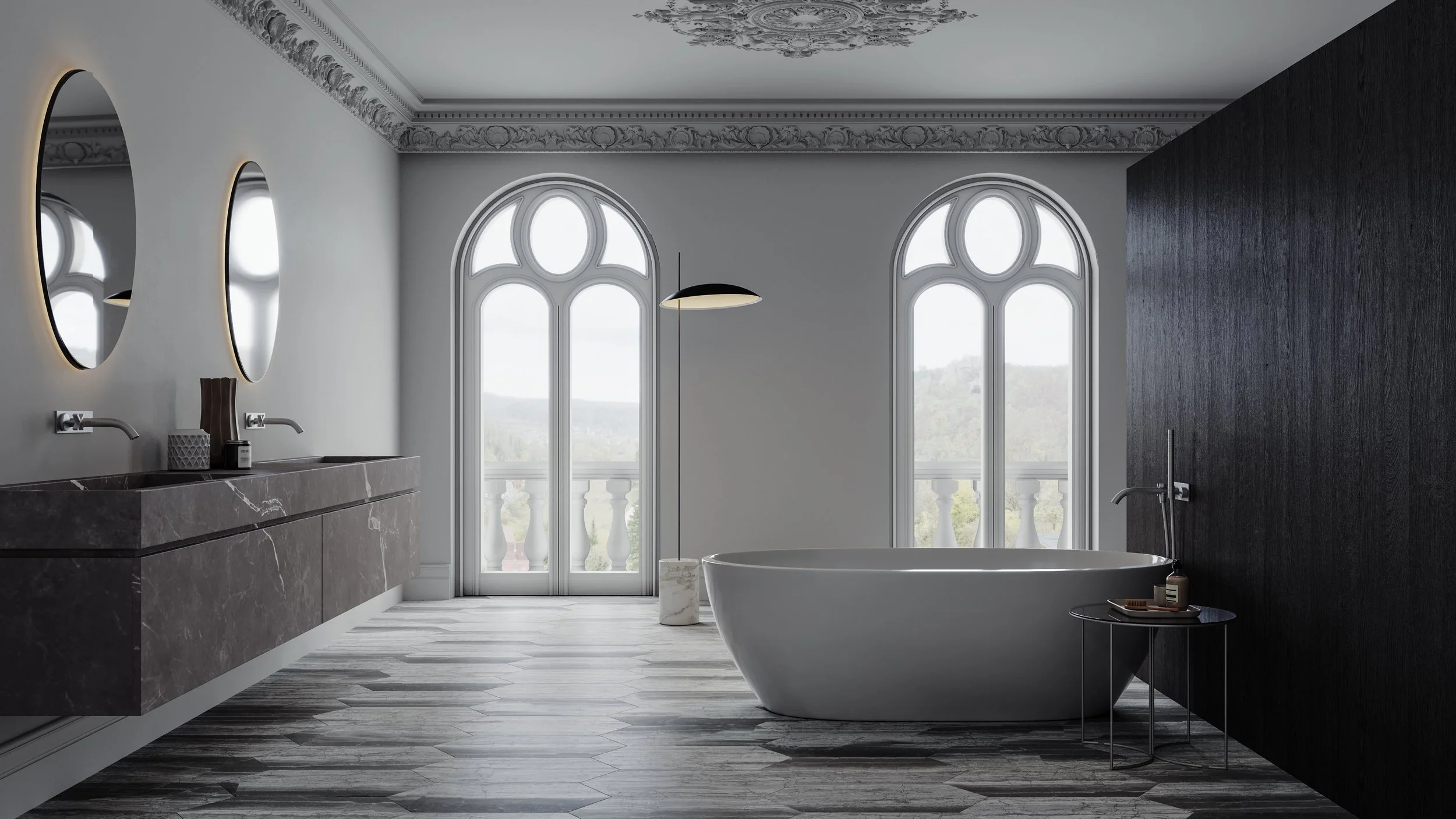 5000-0428-0_24 in_60 cm Volcana Notte Picket Honed Marble Tile_Lifestyle_CAM_01.jpg