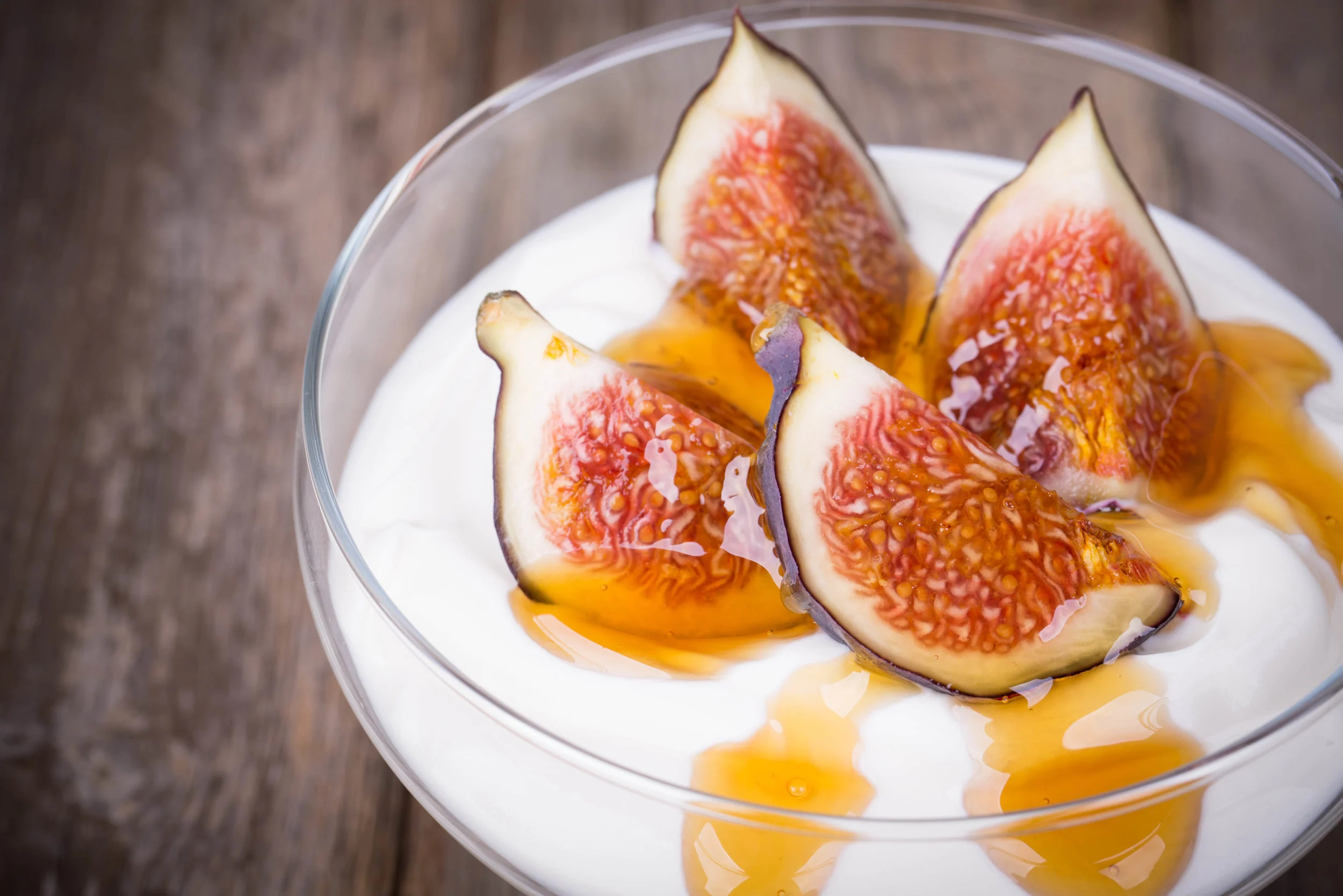 Featured: Fresh figs with honey drizzled on top. Mmmm