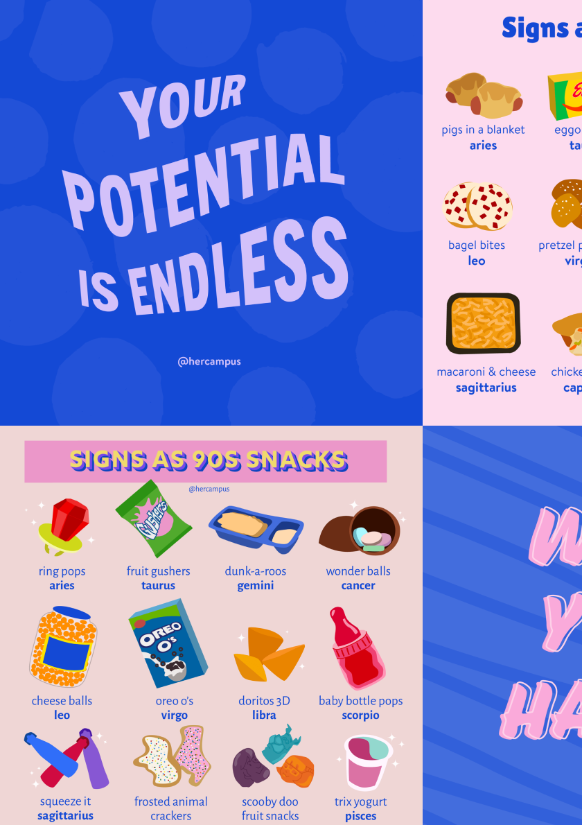 Her Campus Social Graphics