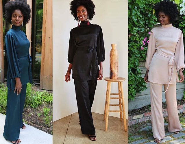 Bestselling pant sets now 20% off during our Pre-Eid Summer Sale!!! Available in 3 colors(Royal Teal, Onyx Black, Rose Gold) Get yours in time for EID!🤩#louellalove #modestfashion