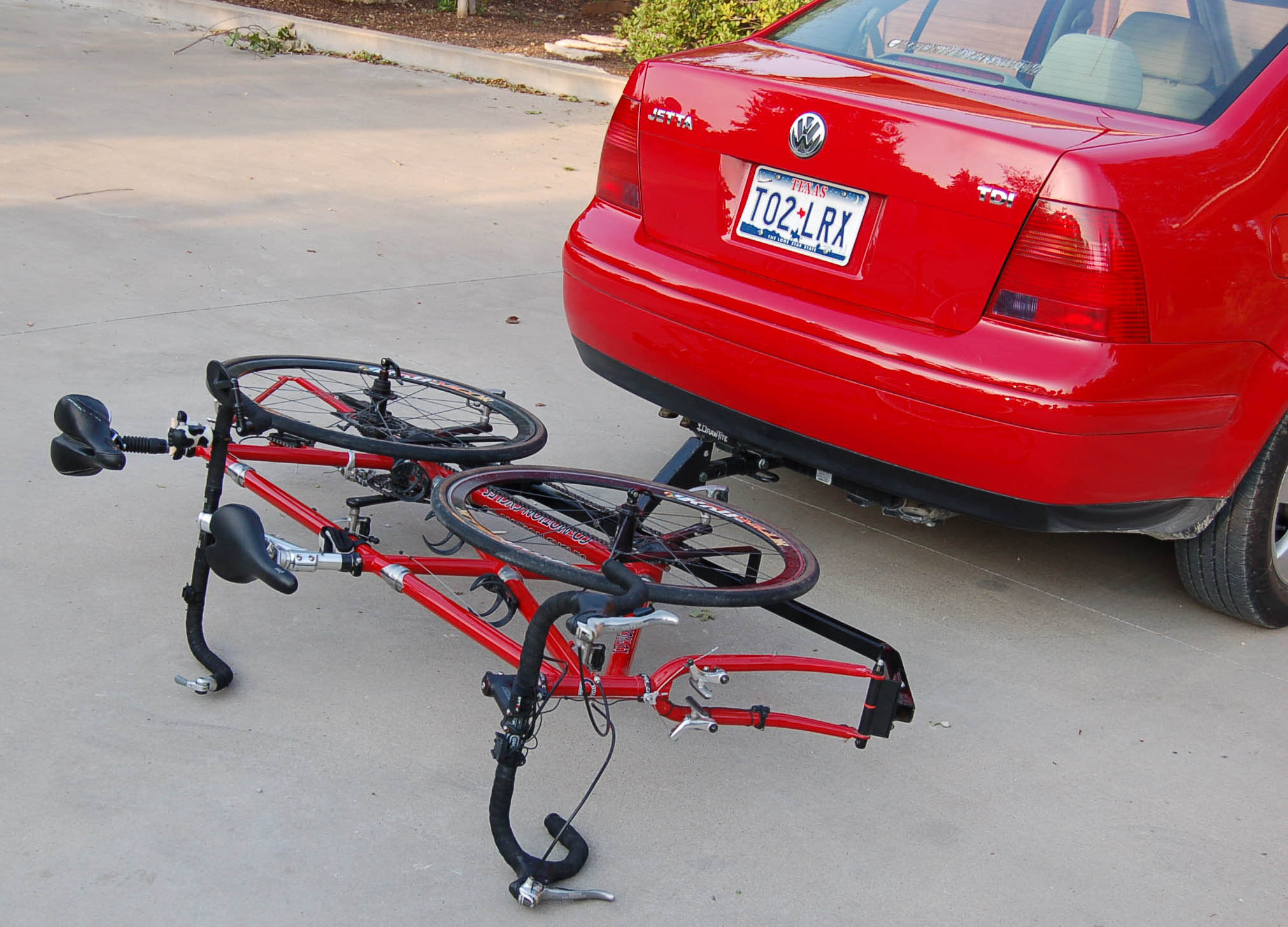 tandem bike rack