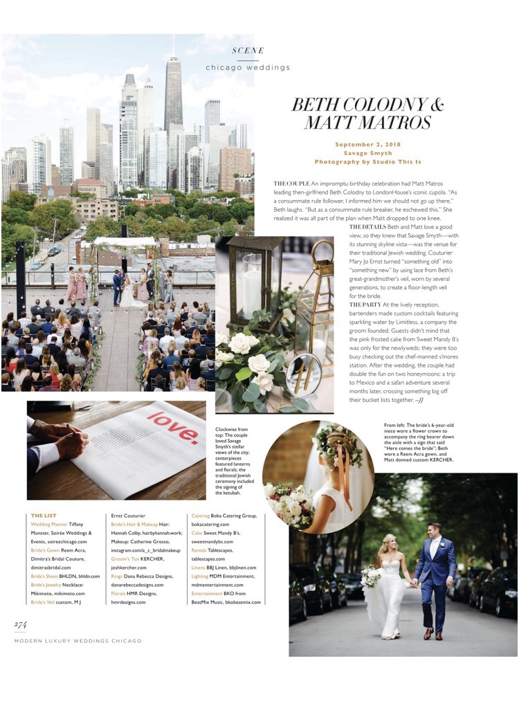 Featured in Modern Luxury Weddings