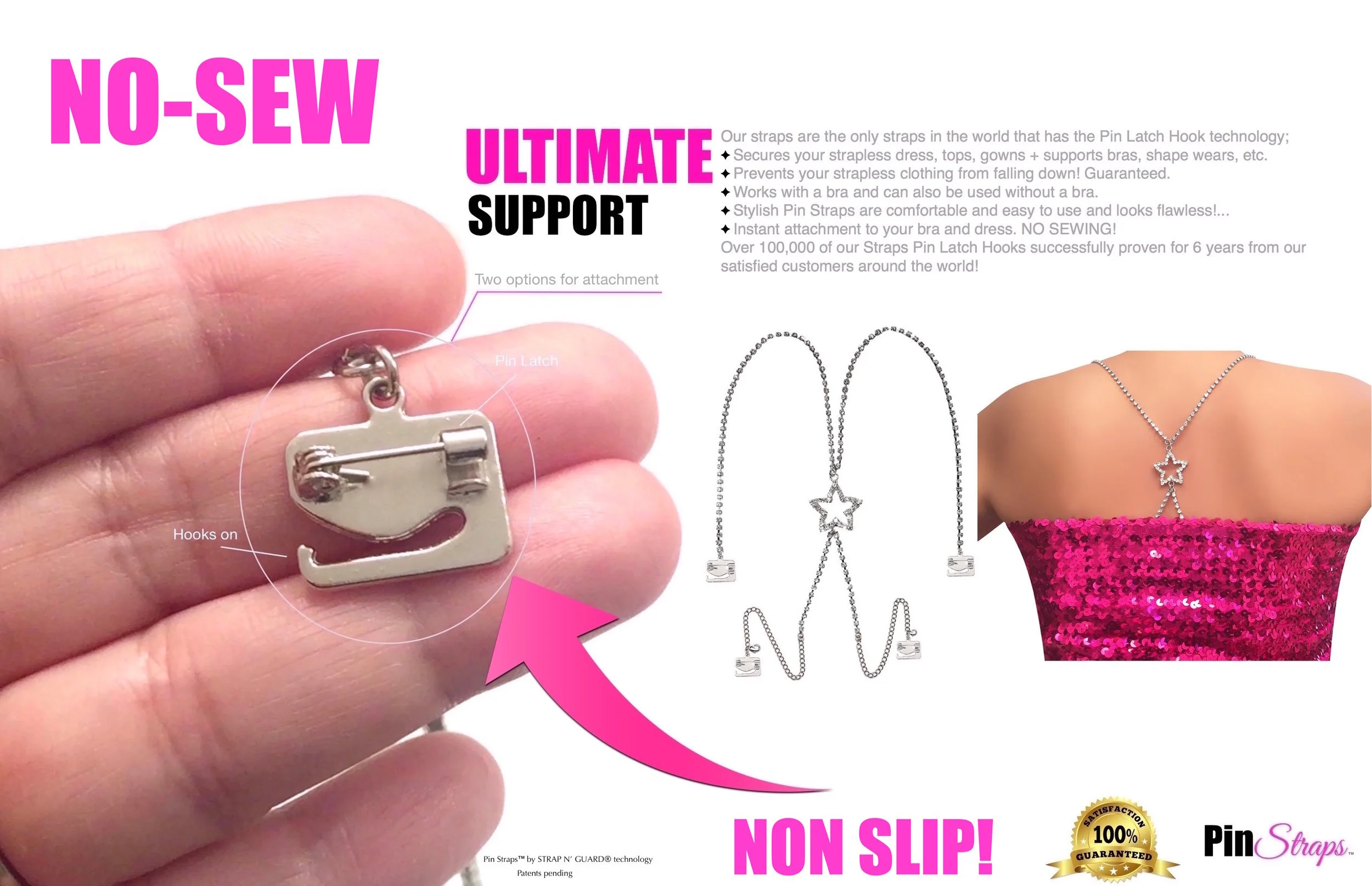 best way to secure strapless bra dress