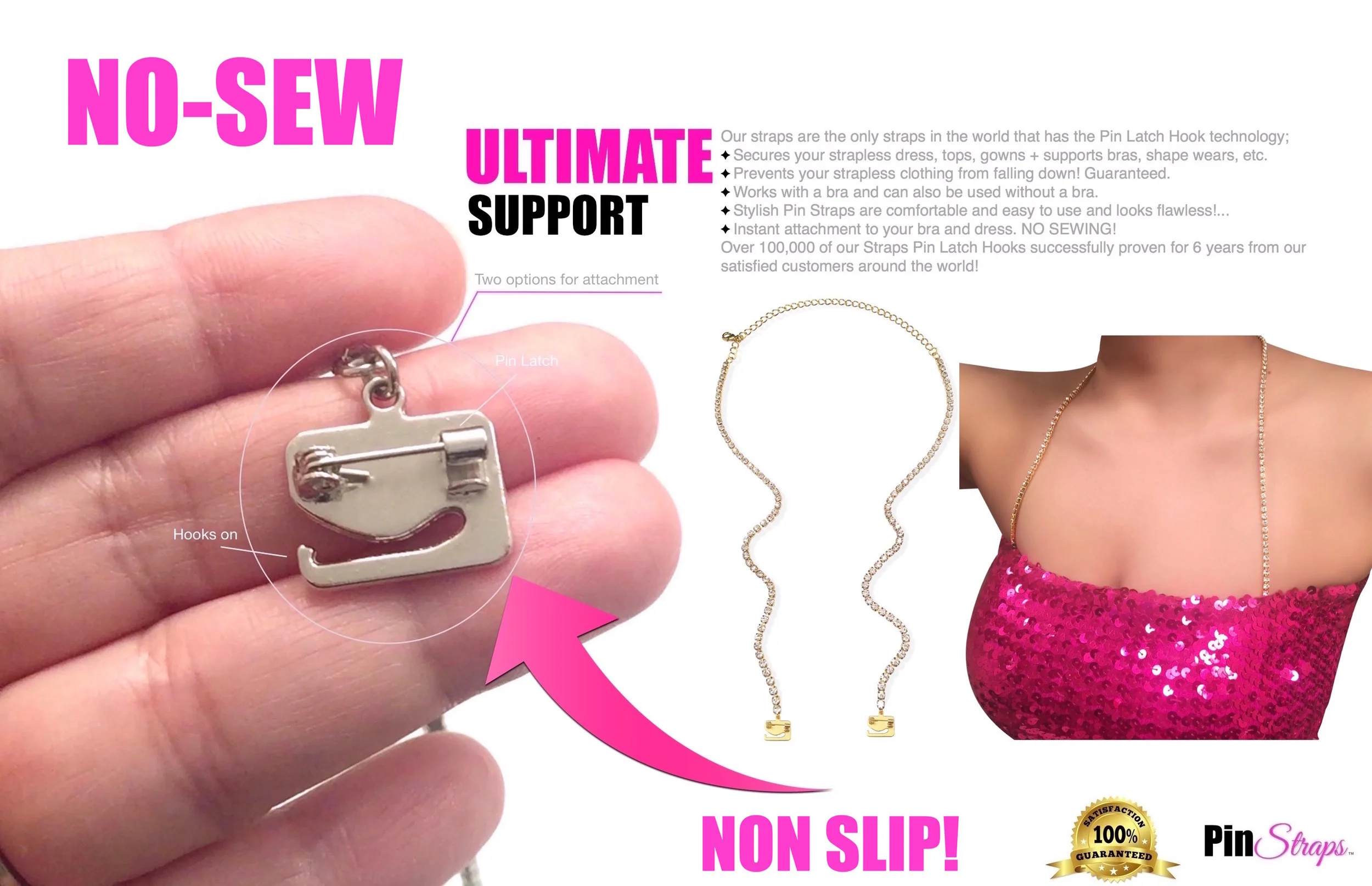 Halter_Replacement_Gold_Crystal Rhinestones Dress Bra Straps_Pin Straps by Strap N Guard .jpg