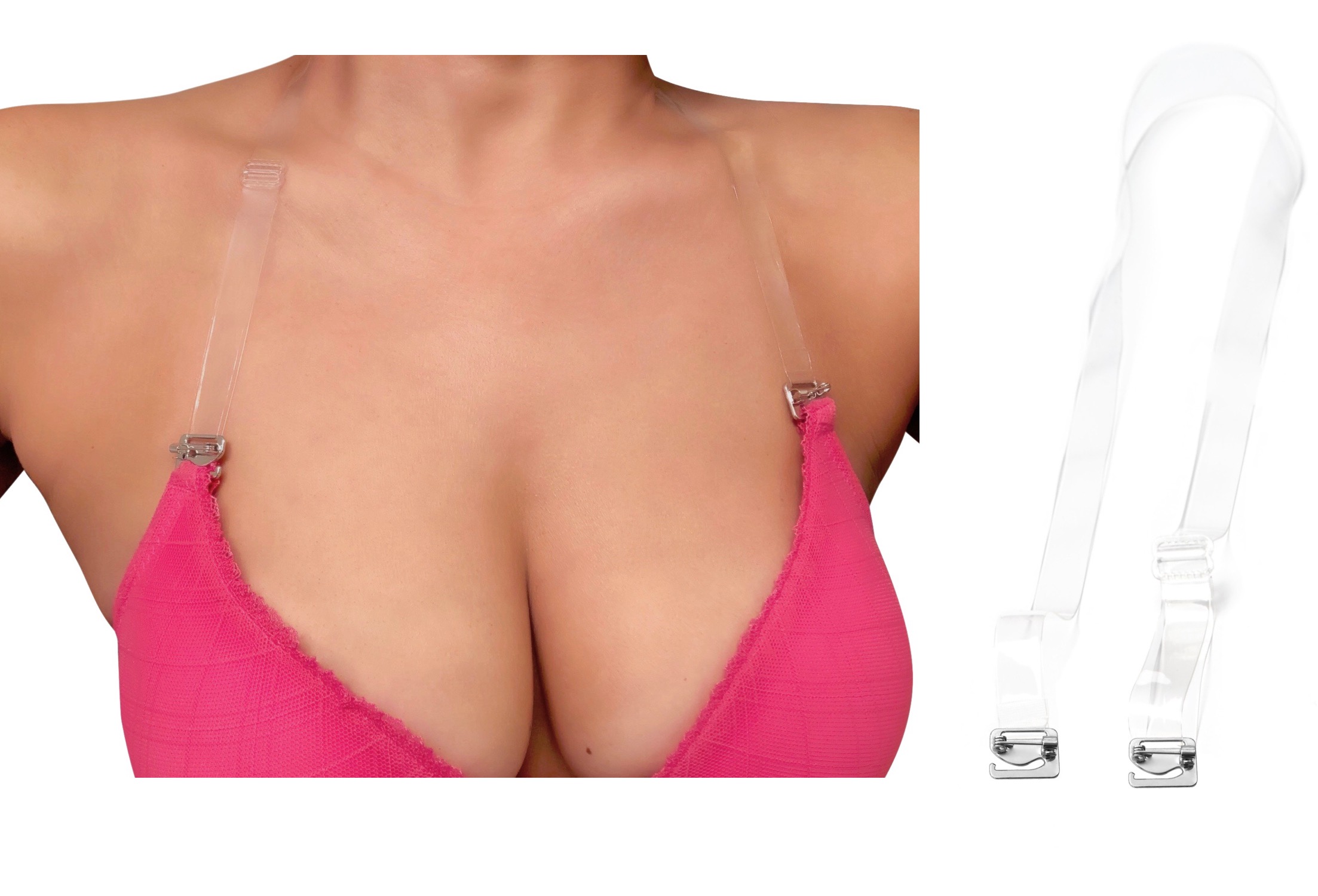 Backless Halter Neck Clear Invisible Bra Strap