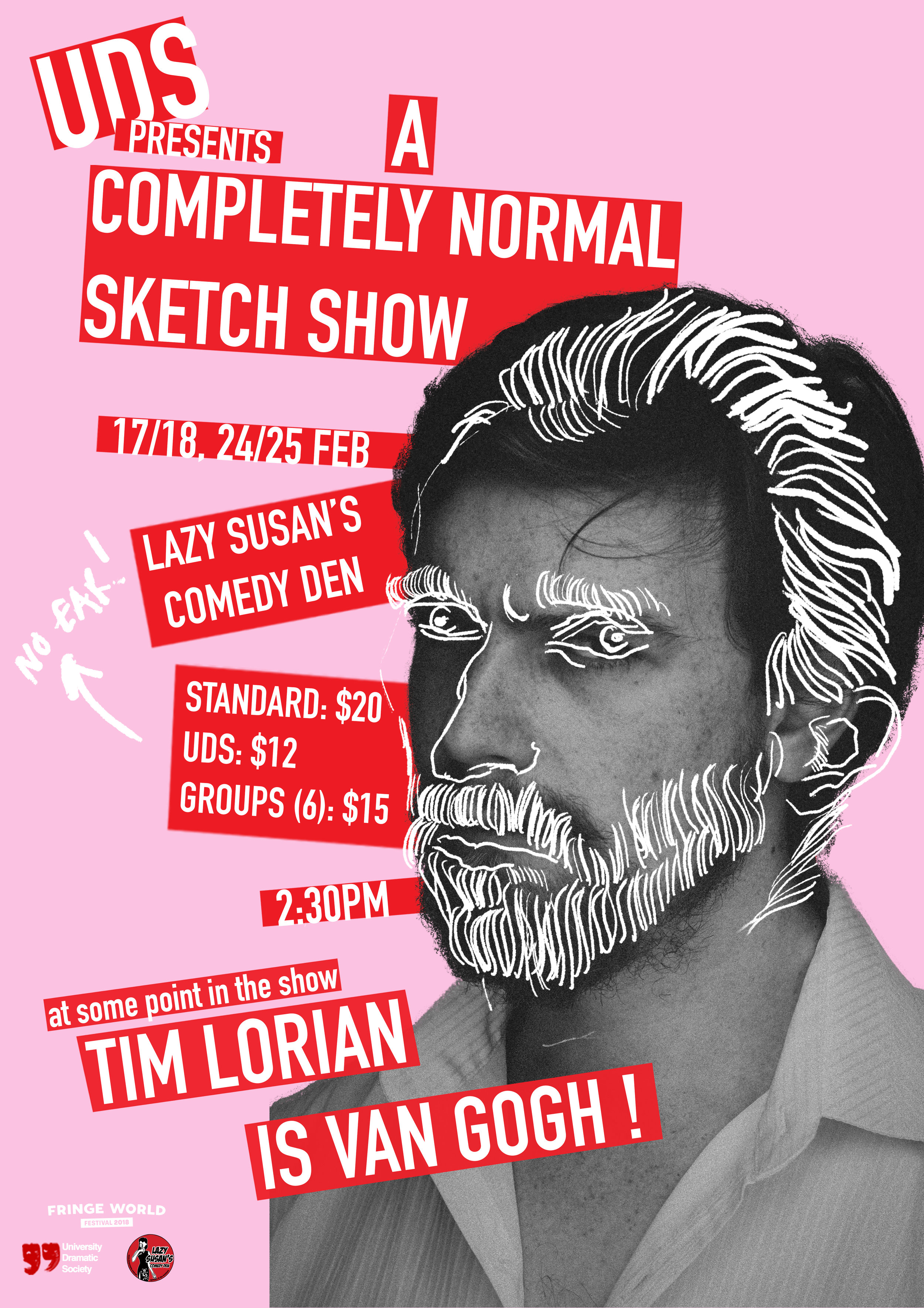 TIM GIVING IT A RED HOT GOGH